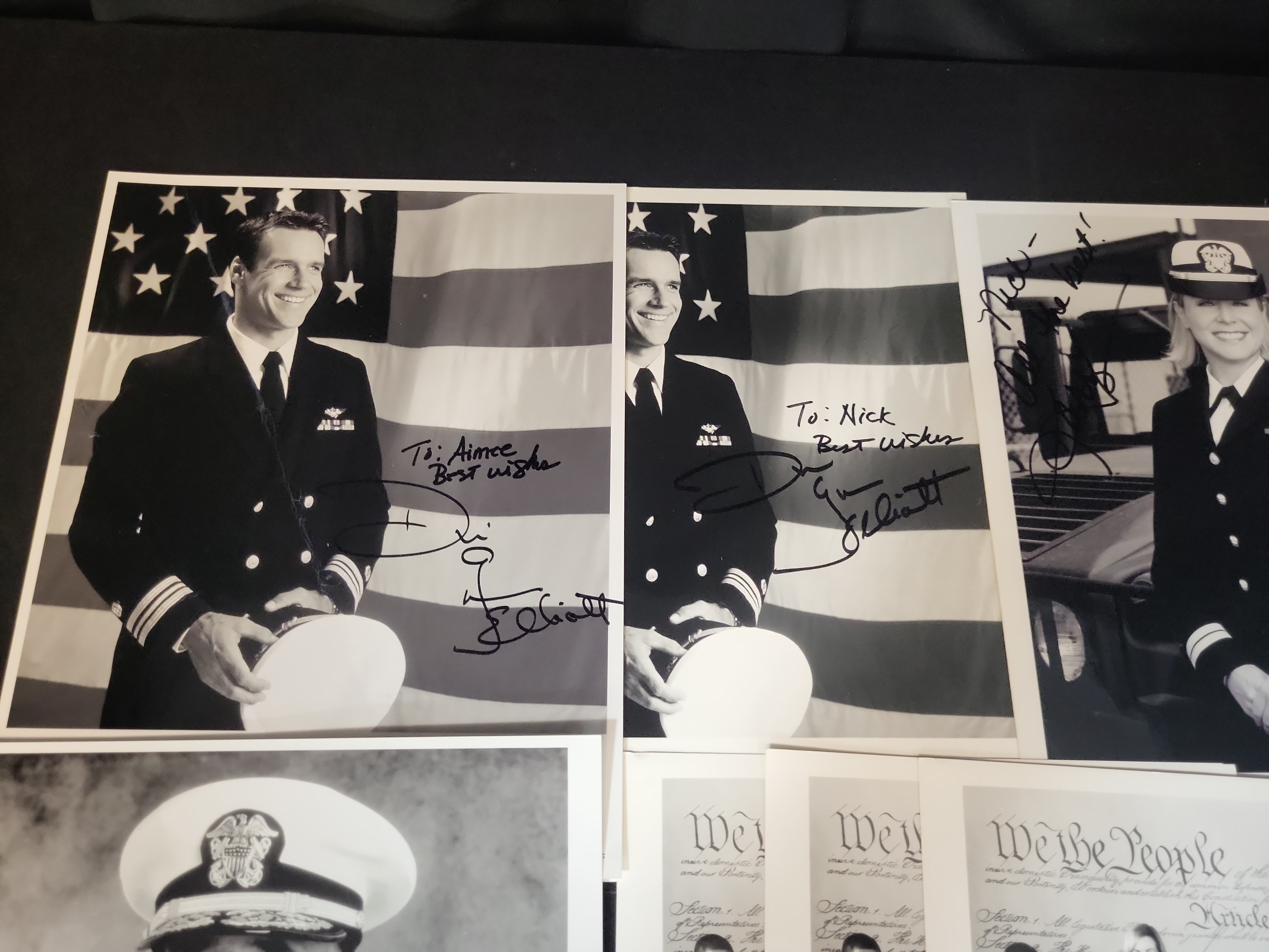 I03030 | A Collection of Autographed Promotional Television Photographs Including The West Wing, NCIS, and JAG