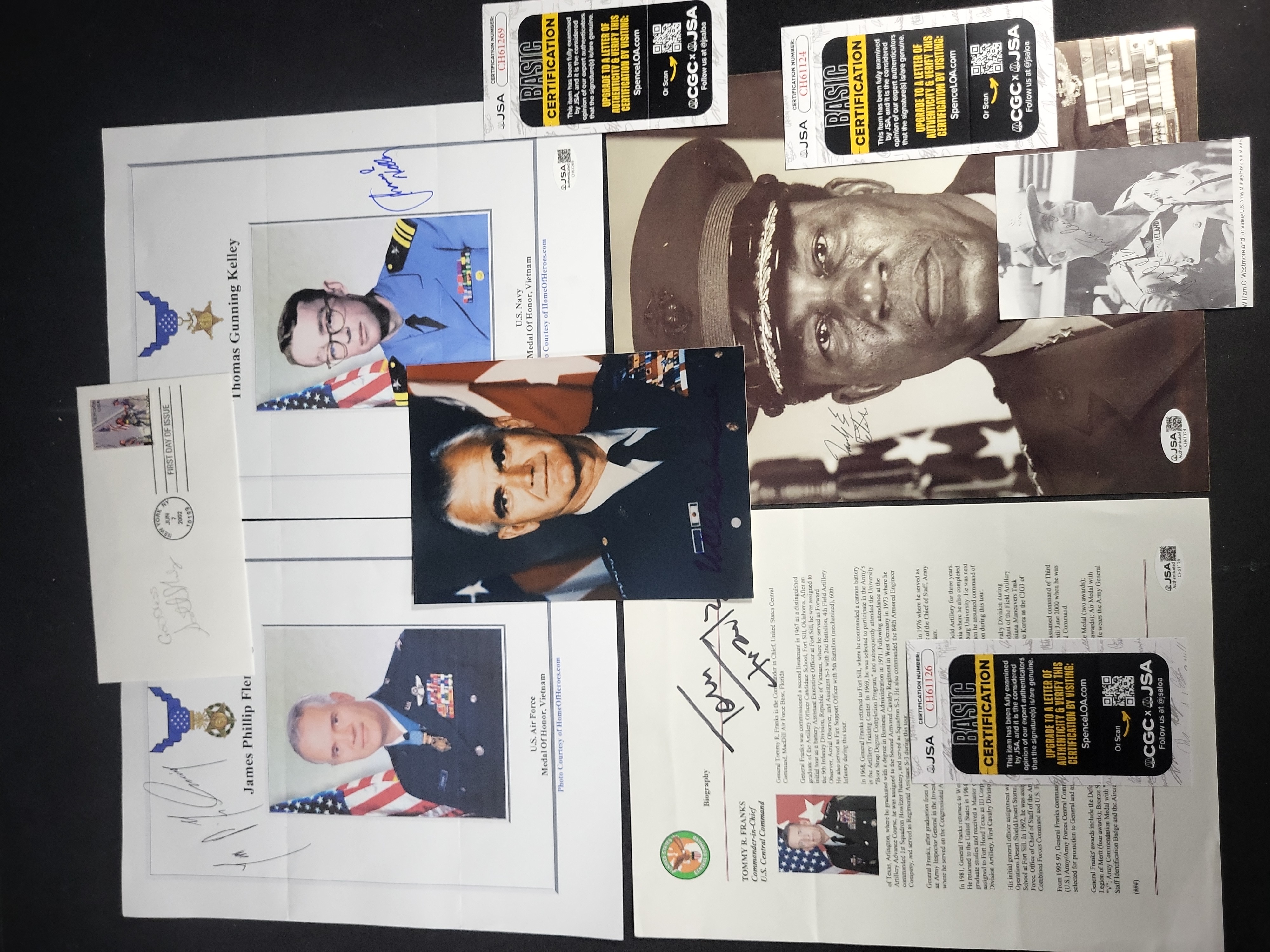 I03439 | A Collection of Autographed United States Military and Historical Memorabilia Including Medal of Honor Recipients and Generals