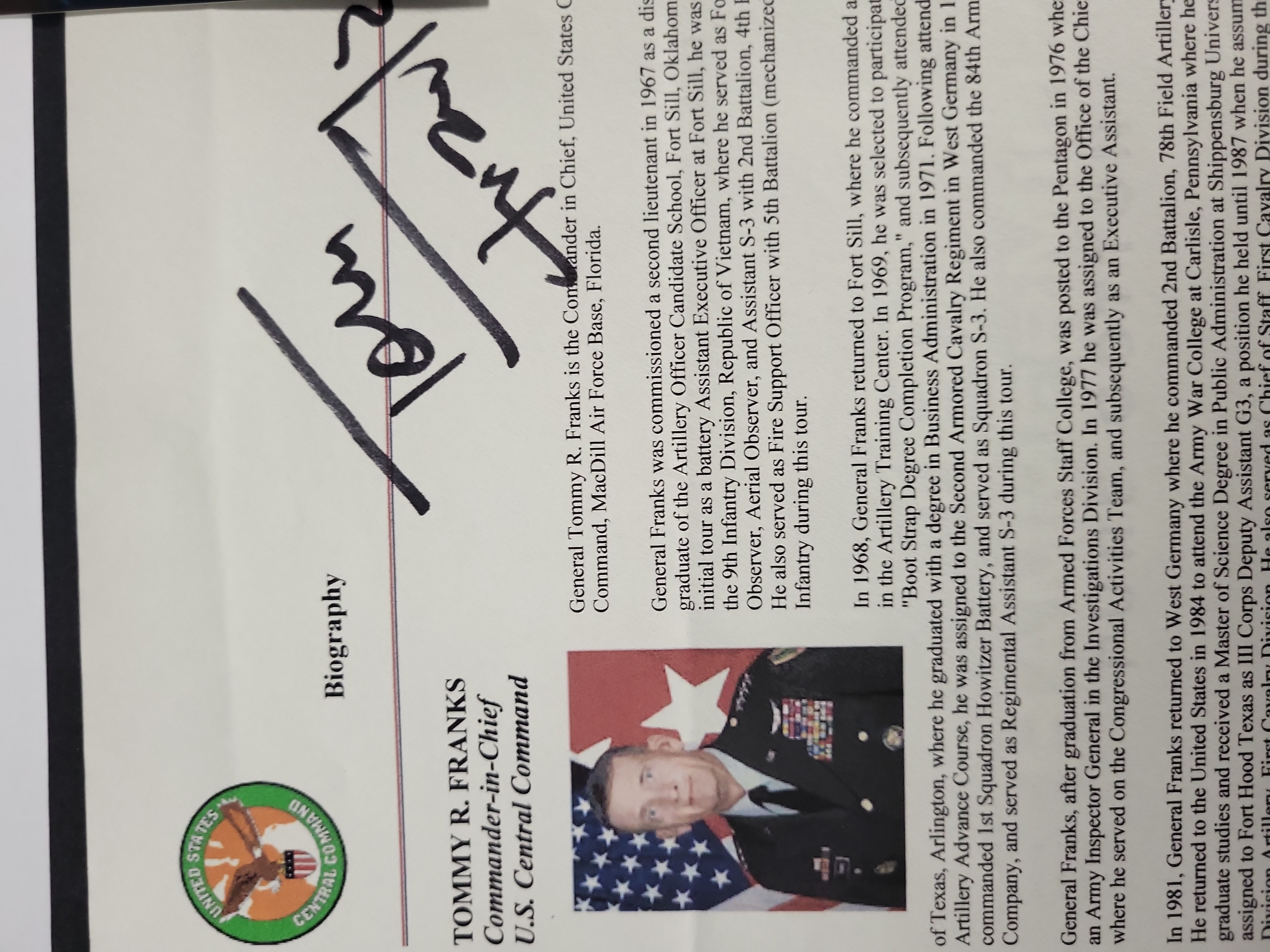 I03439 | A Collection of Autographed United States Military and Historical Memorabilia Including Medal of Honor Recipients and Generals