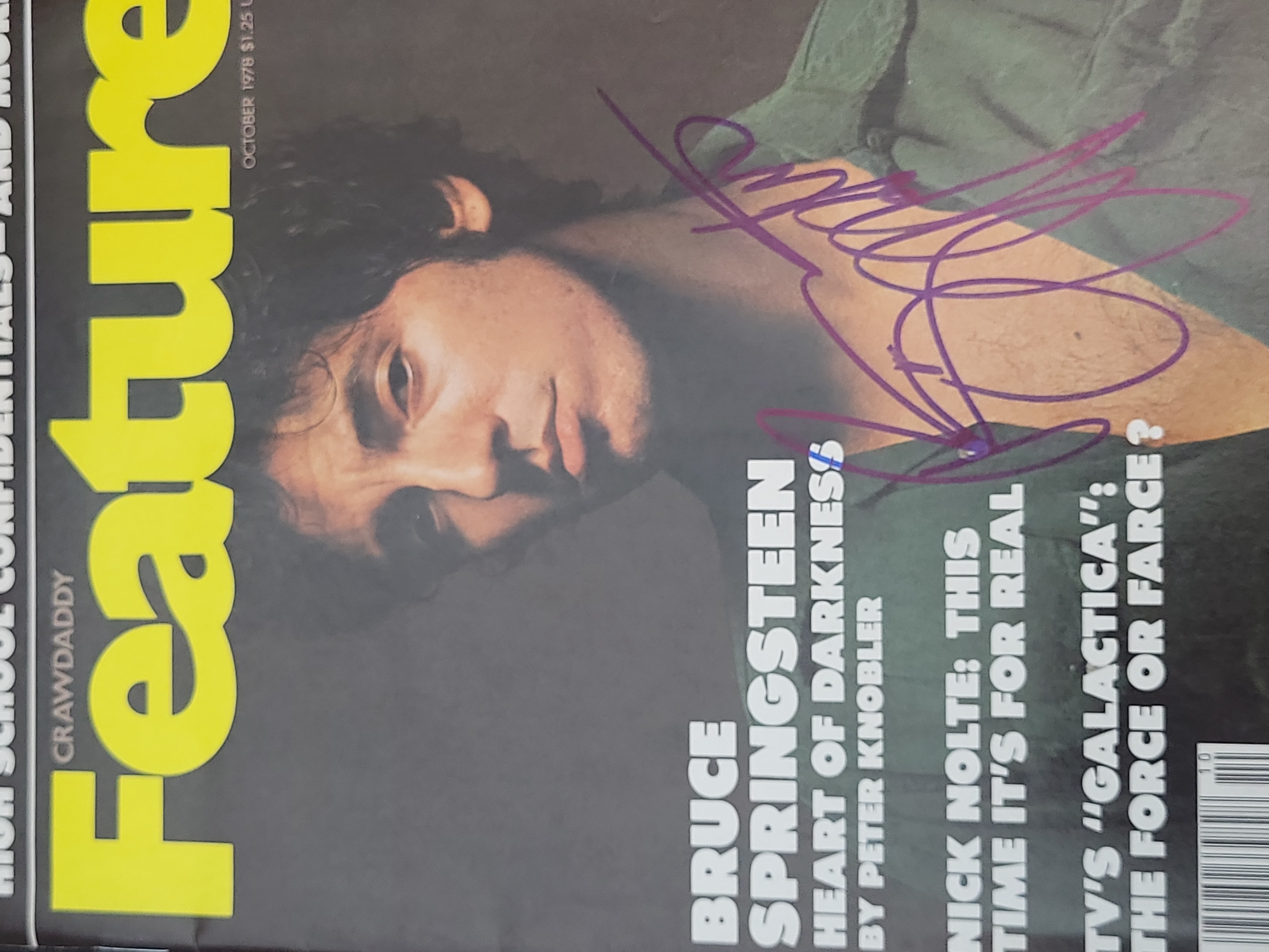 I03364 | Two Autographed Music Magazines Featuring George Strait and Bruce Springsteen
