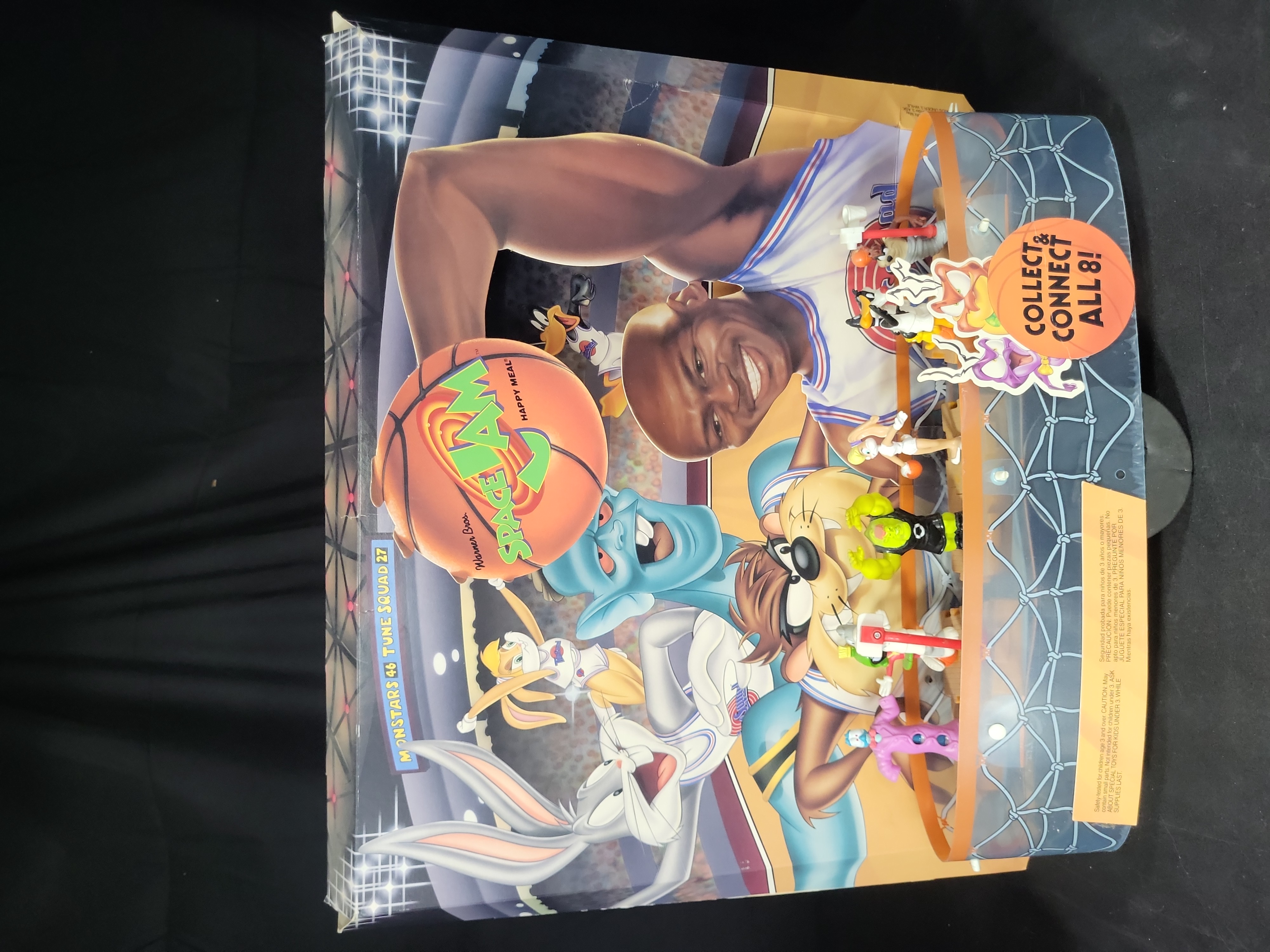 I03182 | McDonalds 1996 Space Jam Happy Meal Promotional Store Display with Toys