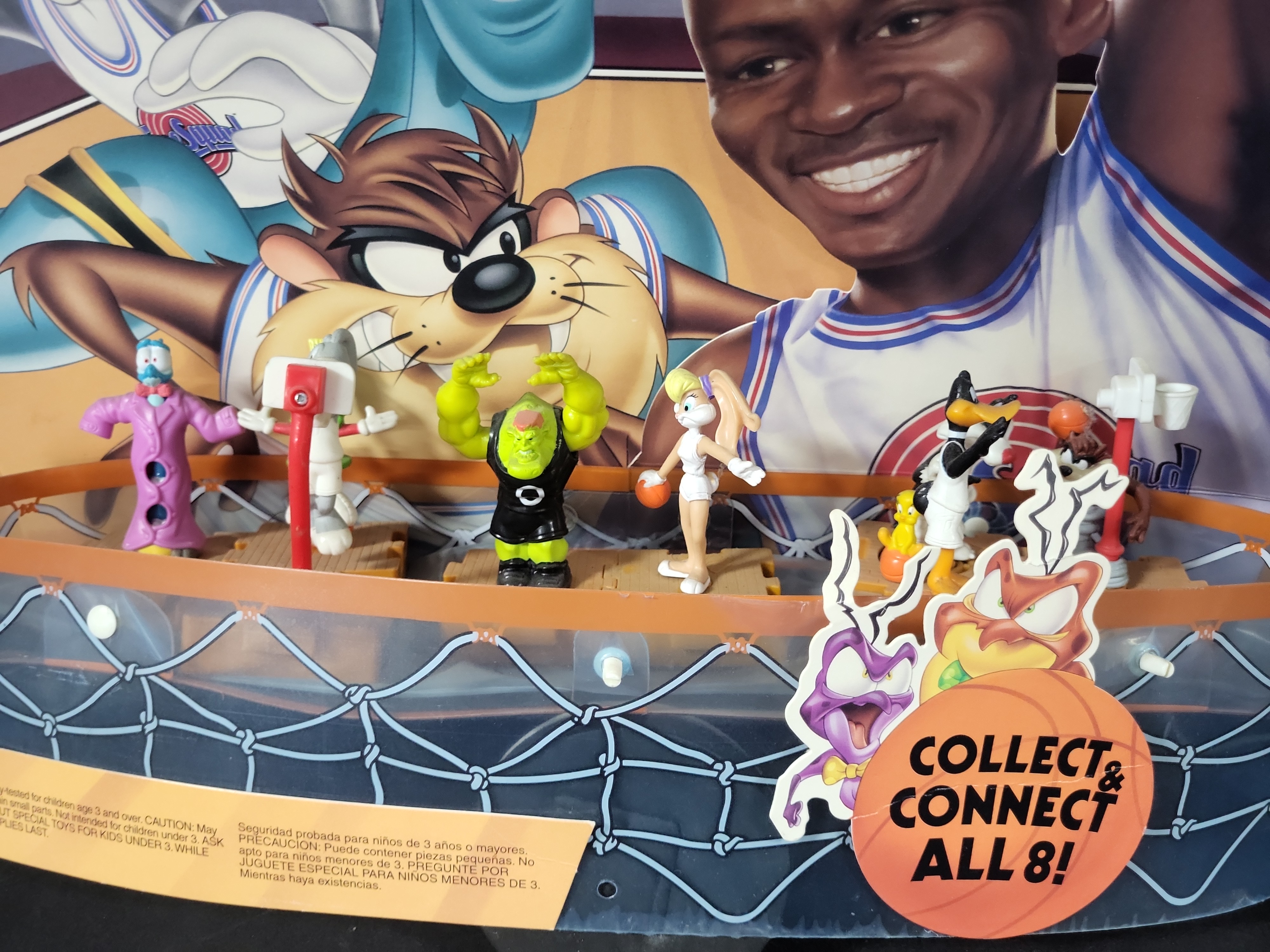 I03182 | McDonalds 1996 Space Jam Happy Meal Promotional Store Display with Toys