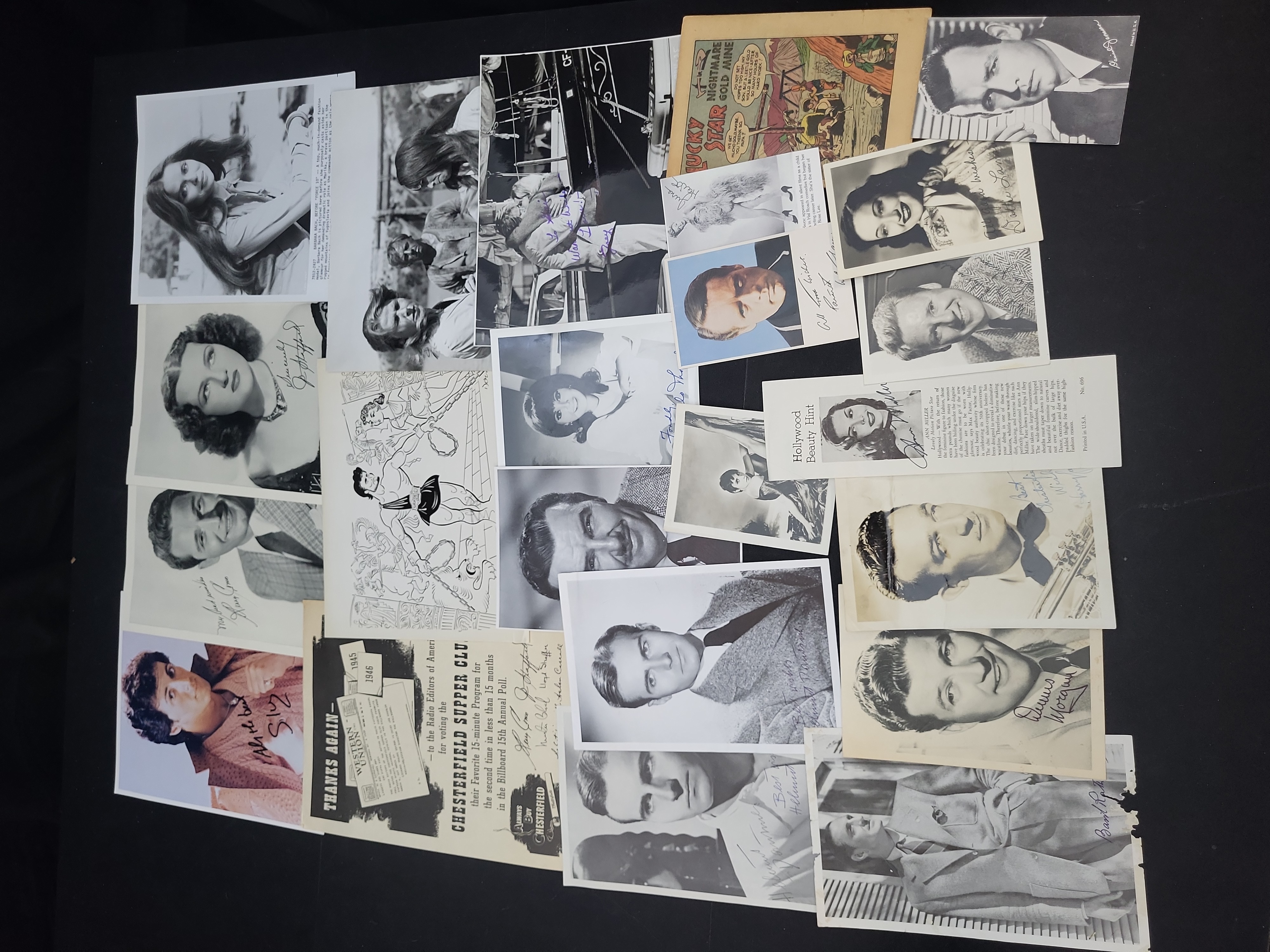 I03353 | A Collection of Vintage Hollywood and Entertainment Memorabilia and Autographed Publicity Photos
