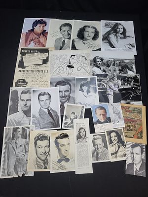 I03353 | A Collection of Vintage Hollywood and Entertainment Memorabilia and Autographed 