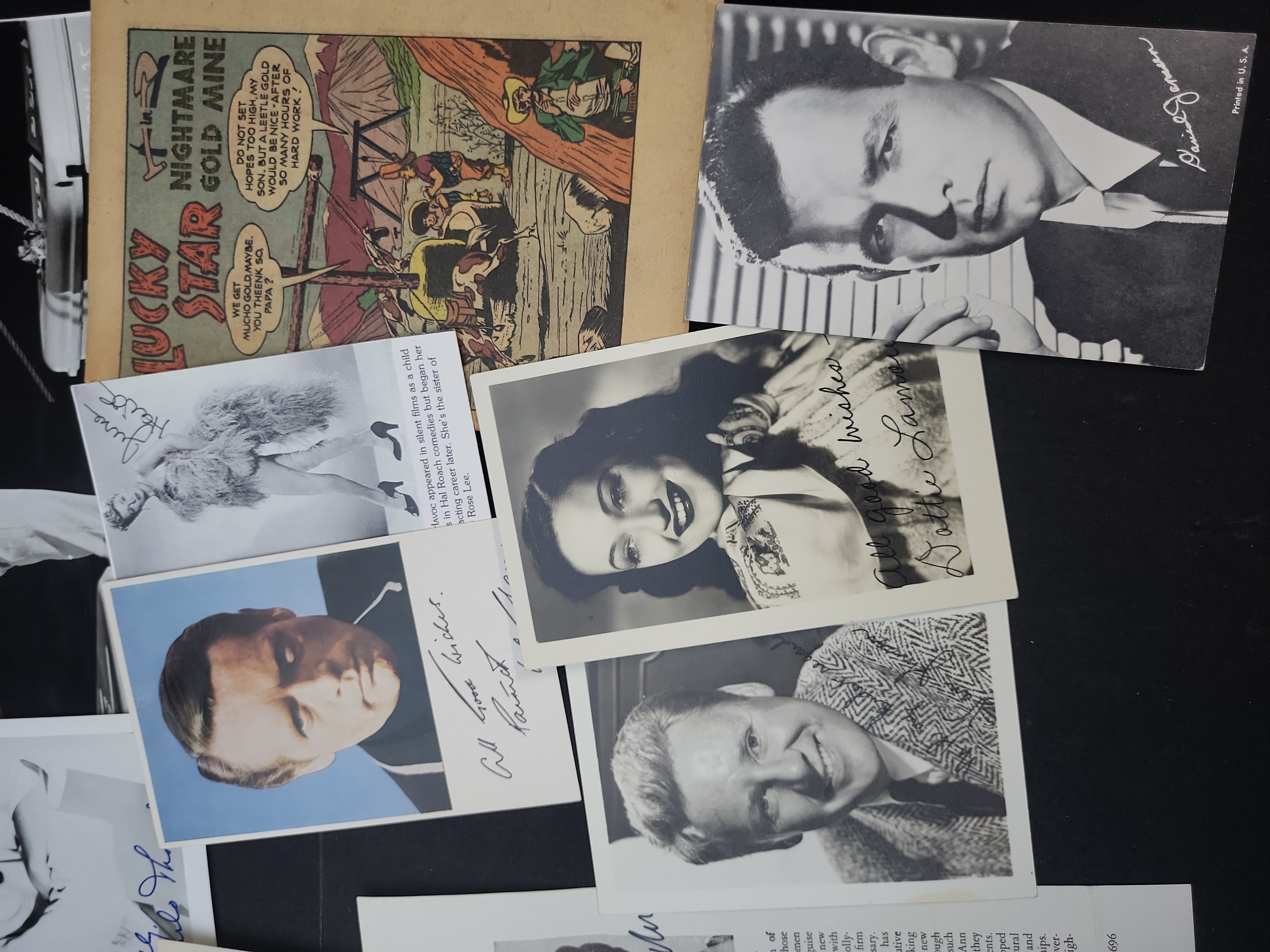I03353 | A Collection of Vintage Hollywood and Entertainment Memorabilia and Autographed Publicity Photos