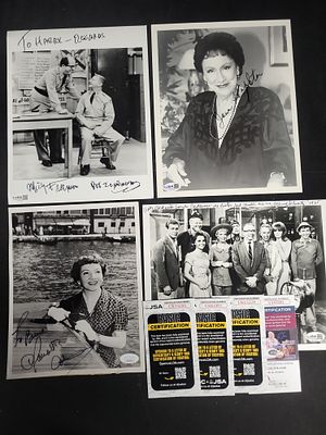 I03399 | Four Autographed Vintage Television Production and Promotional Photographs with JSA 