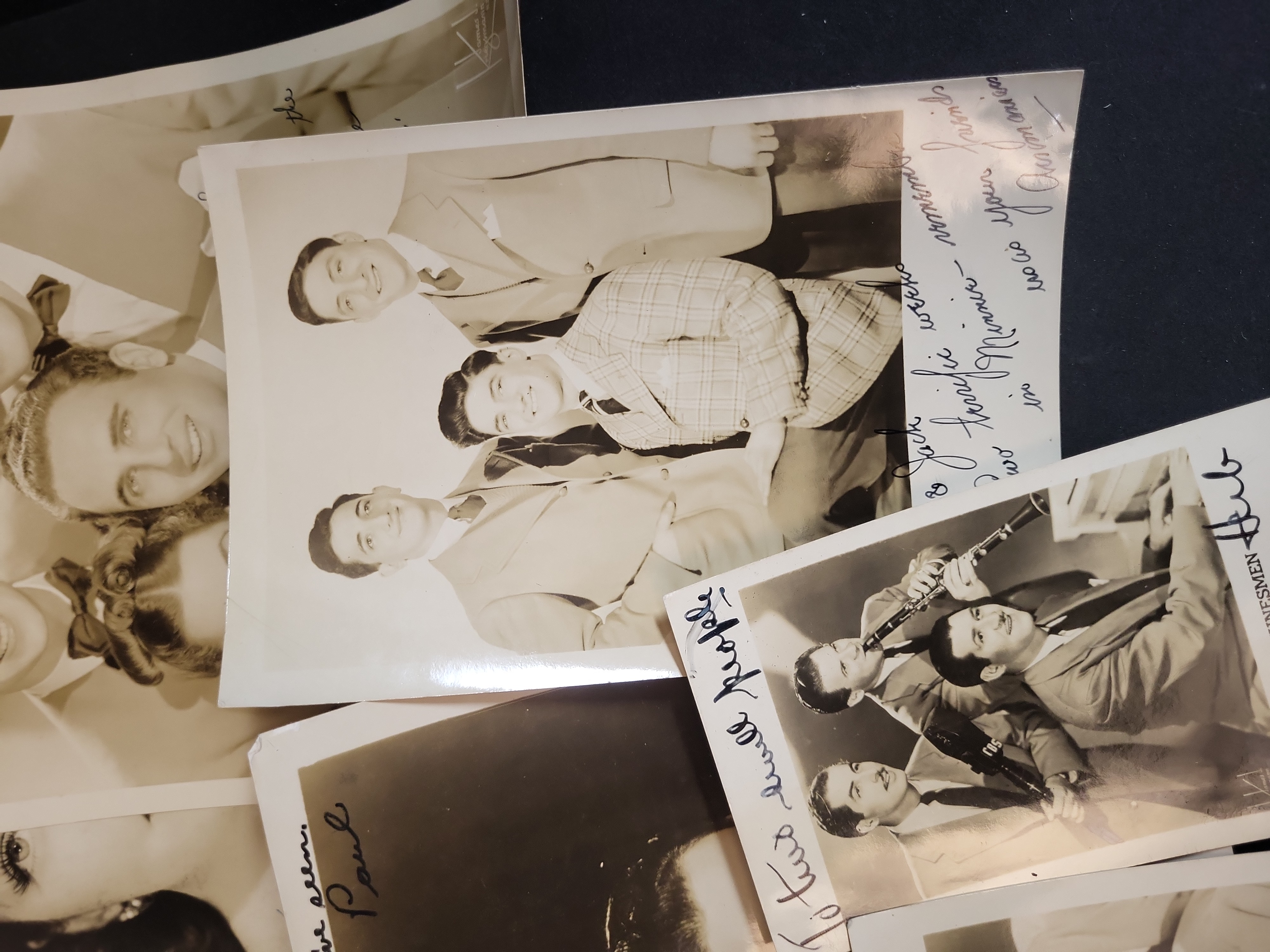 I03404 | A Collection of approximately 18 Vintage Autographed Promotional Photographs of 1940s and 1950s Entertainers