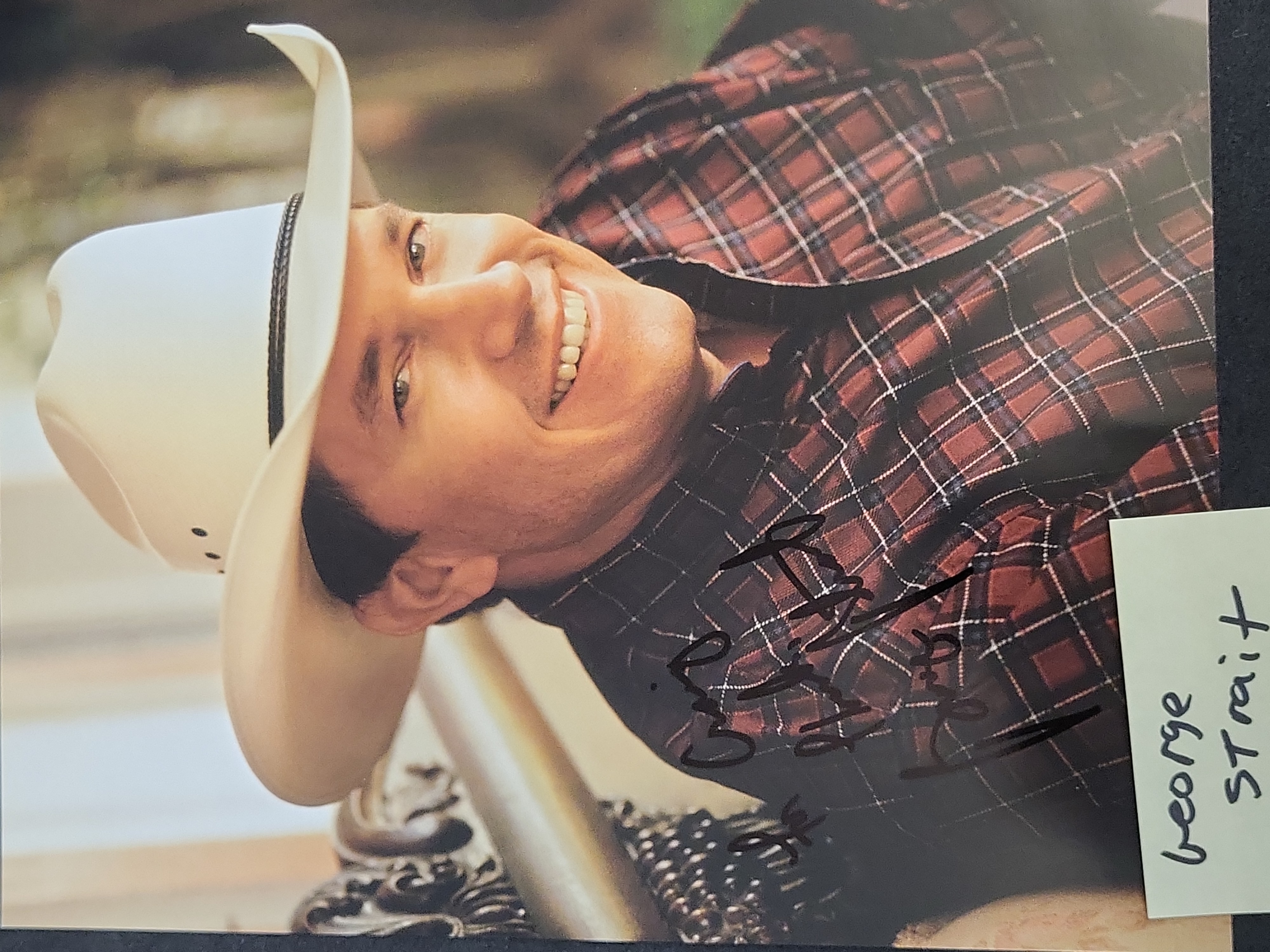 I03388 | A Trio of Autographed Music Memorabilia Including George Strait, Perry Como, and Alan Parsons