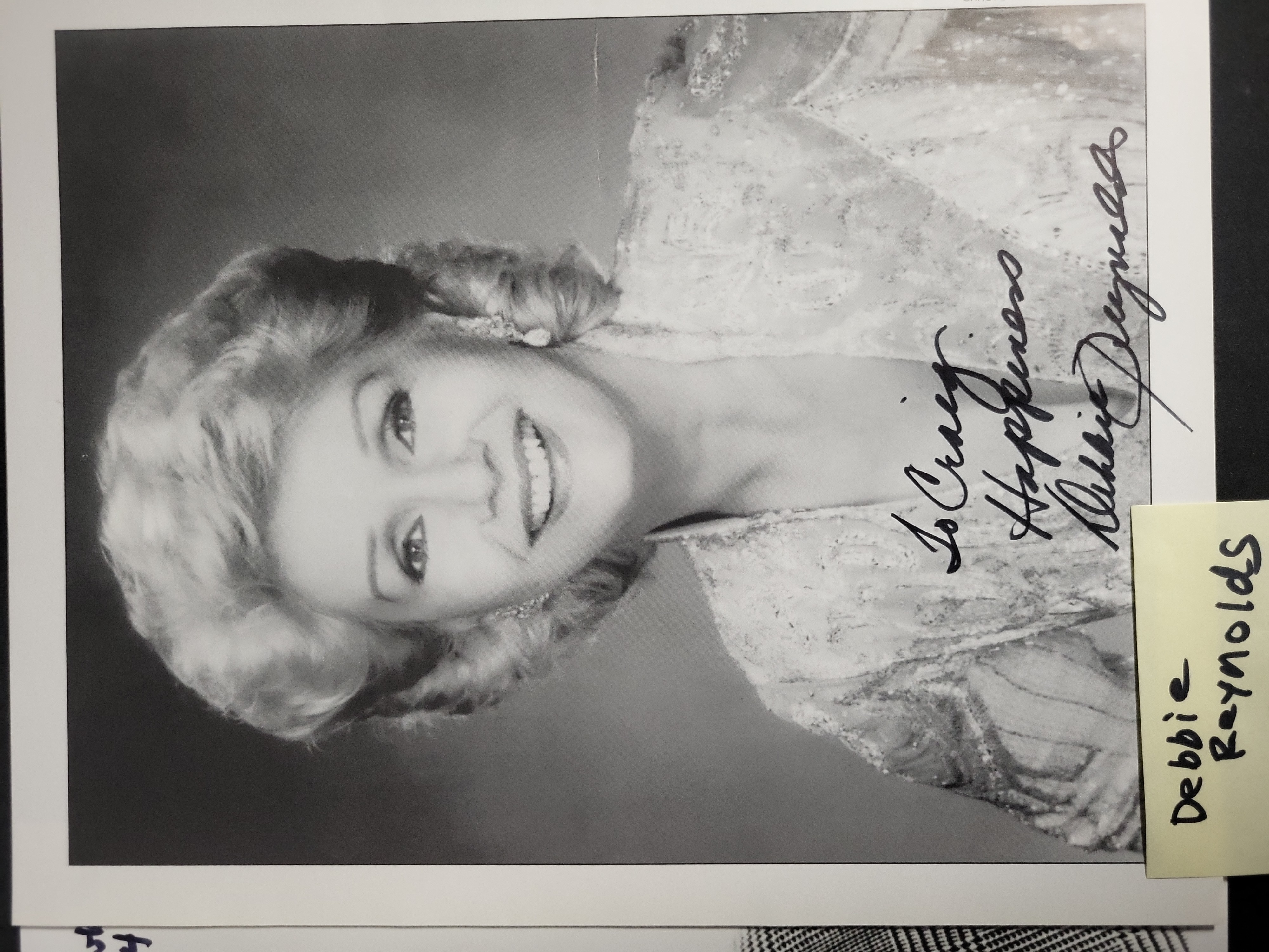I03390 | A Collection of Seven Autographed Publicity Photographs Featuring Larry Storch, Sherwood Schwartz, and Debbie Reynolds