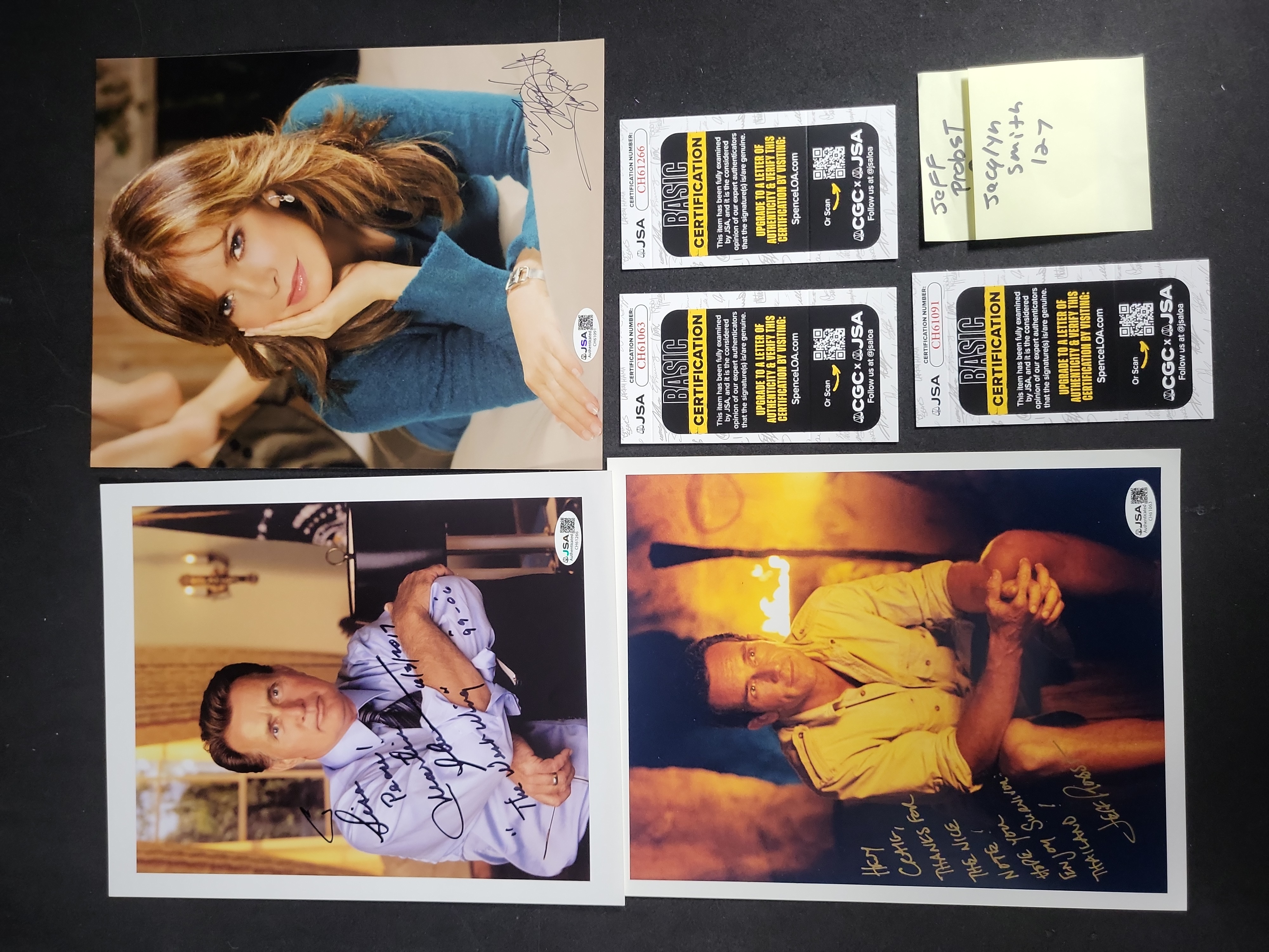 I03391 | A Trio of Authenticated Signed Television Personality Photographs