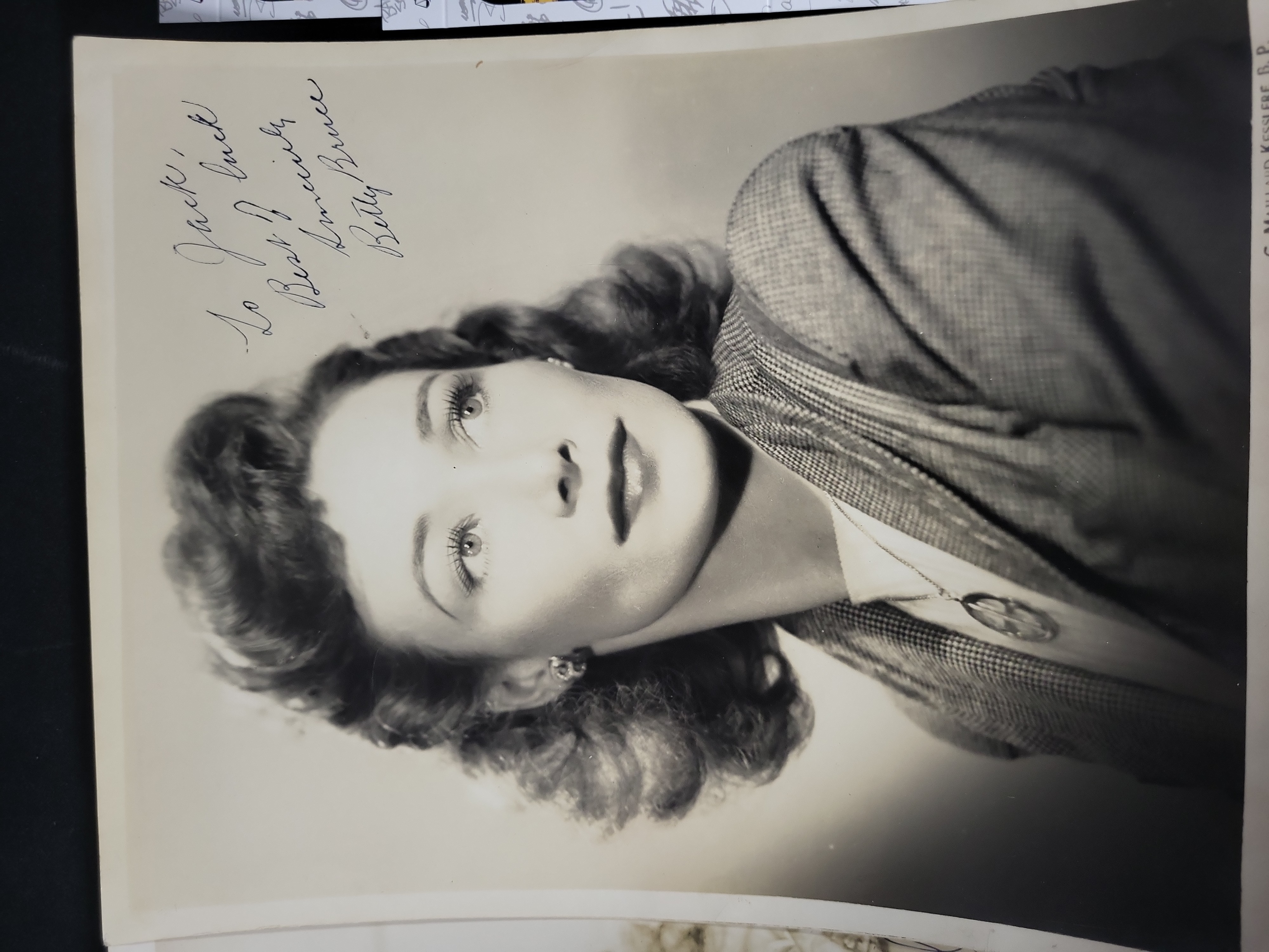 I03392 | A Lot of Five Vintage Autographed Entertainment Promotional Photographs with JSA Authentication