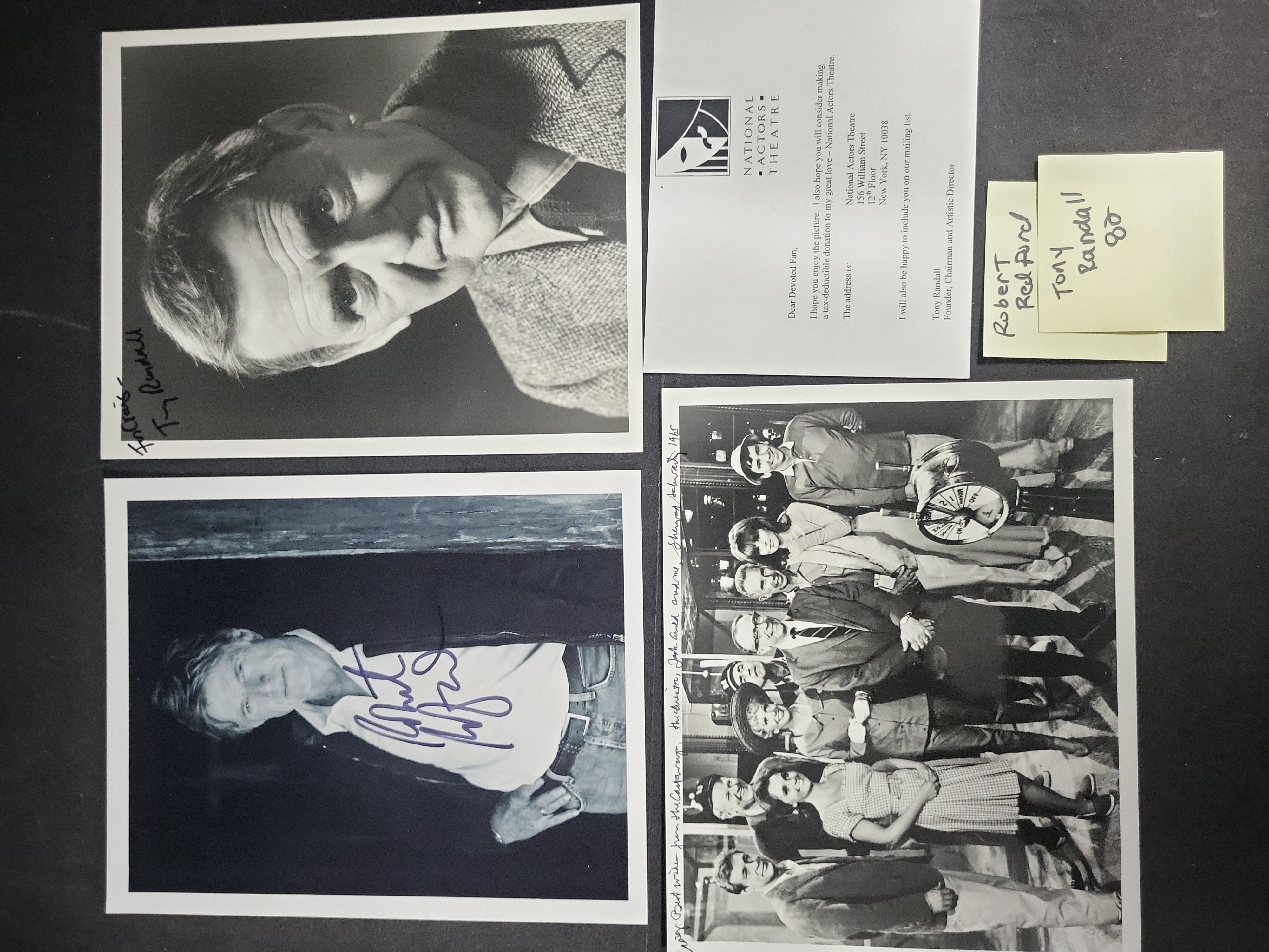 I03402 | A Collection of Celebrity Autographed Photographs and Related Ephemera Including Tony Randall, Robert Redford, and Gilligan's Islan