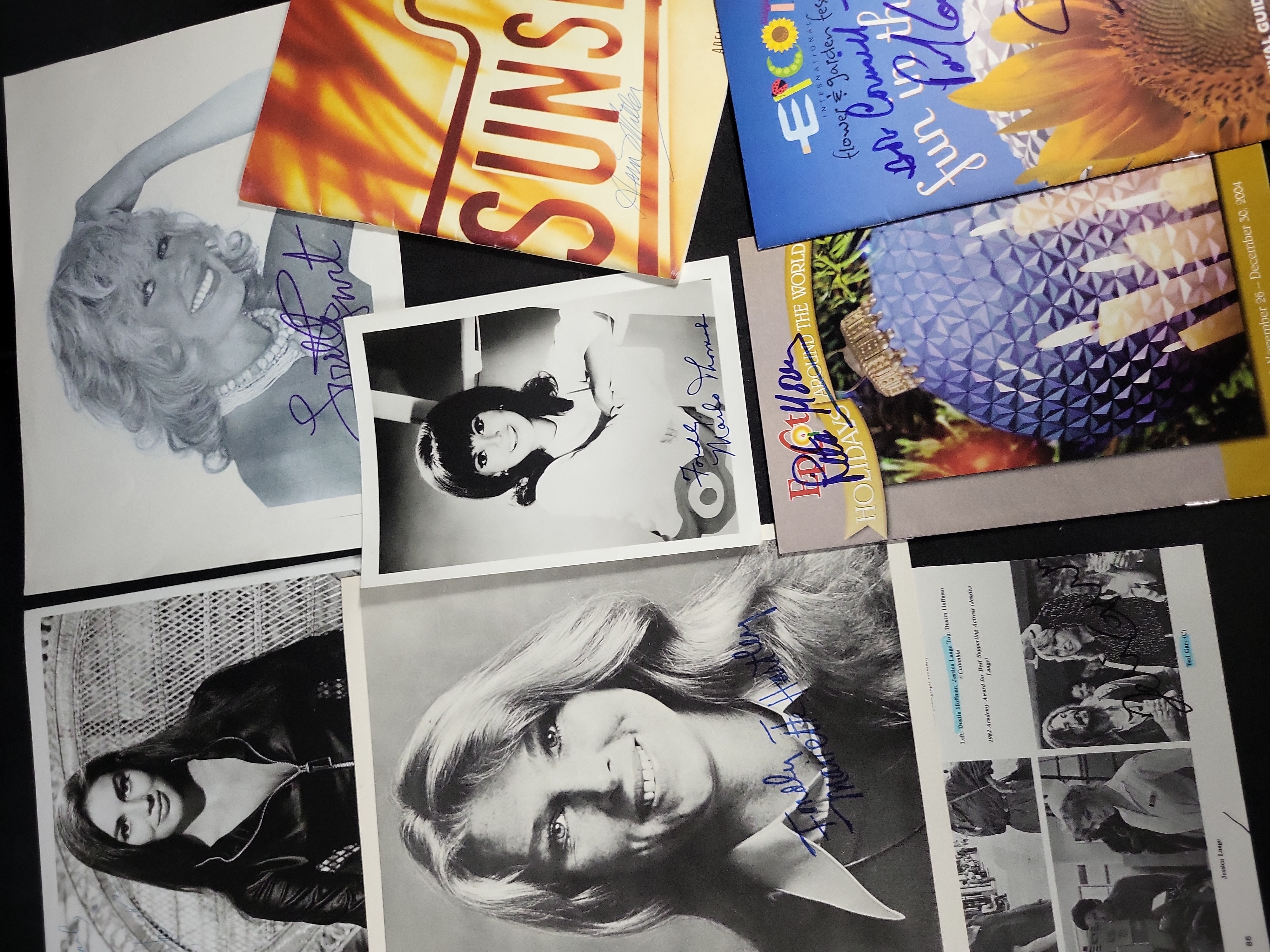 I03423 | A Collection of Eight Autographed Photographs and Programs Featuring Various Actresses
