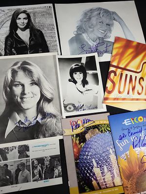 I03423 | A Collection of Eight Autographed Photographs and Programs Featuring Various Actresses. 
