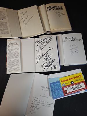 I03060 | A Collection of Autographed Sports Books and Ephemera Including Joe Torre and Dick Vitale. 