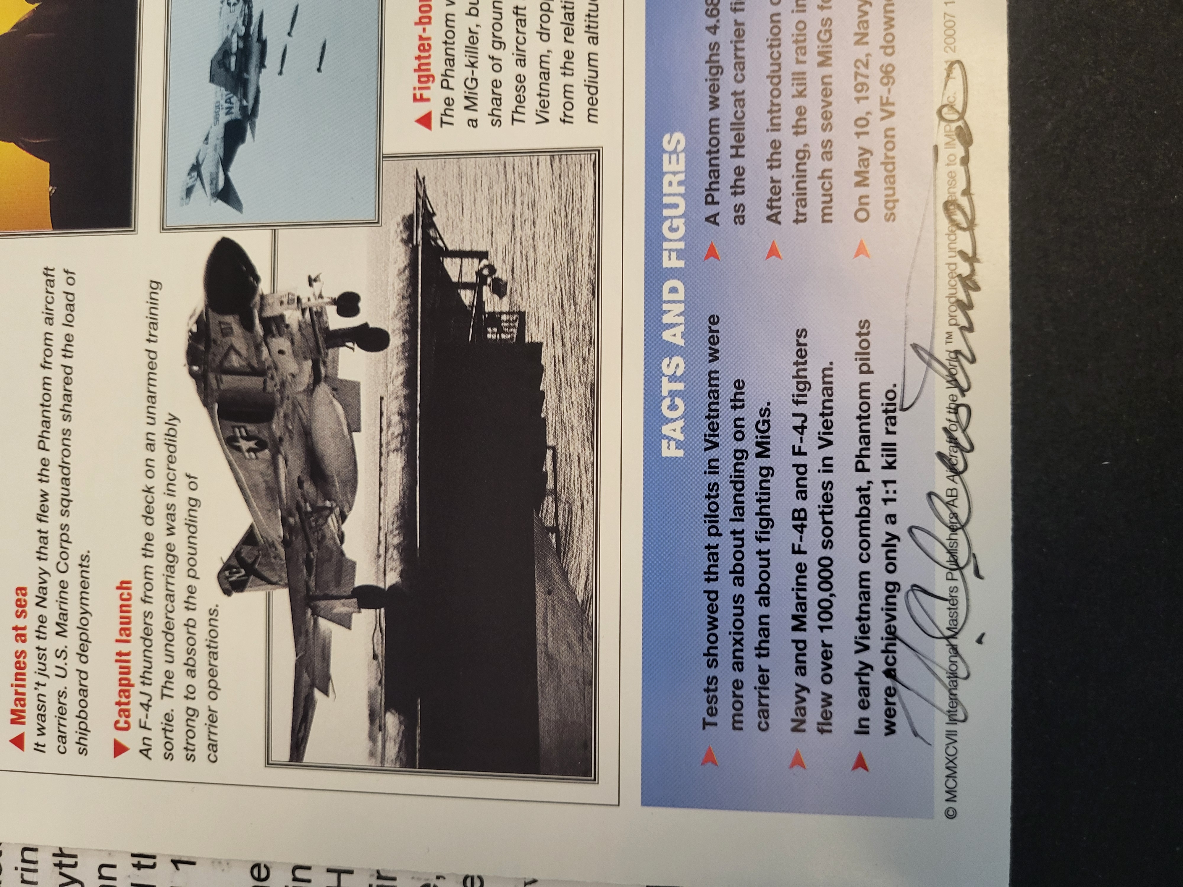 I03384 | A Collection of Six Autographed Items Related to United States Military History and Aviation