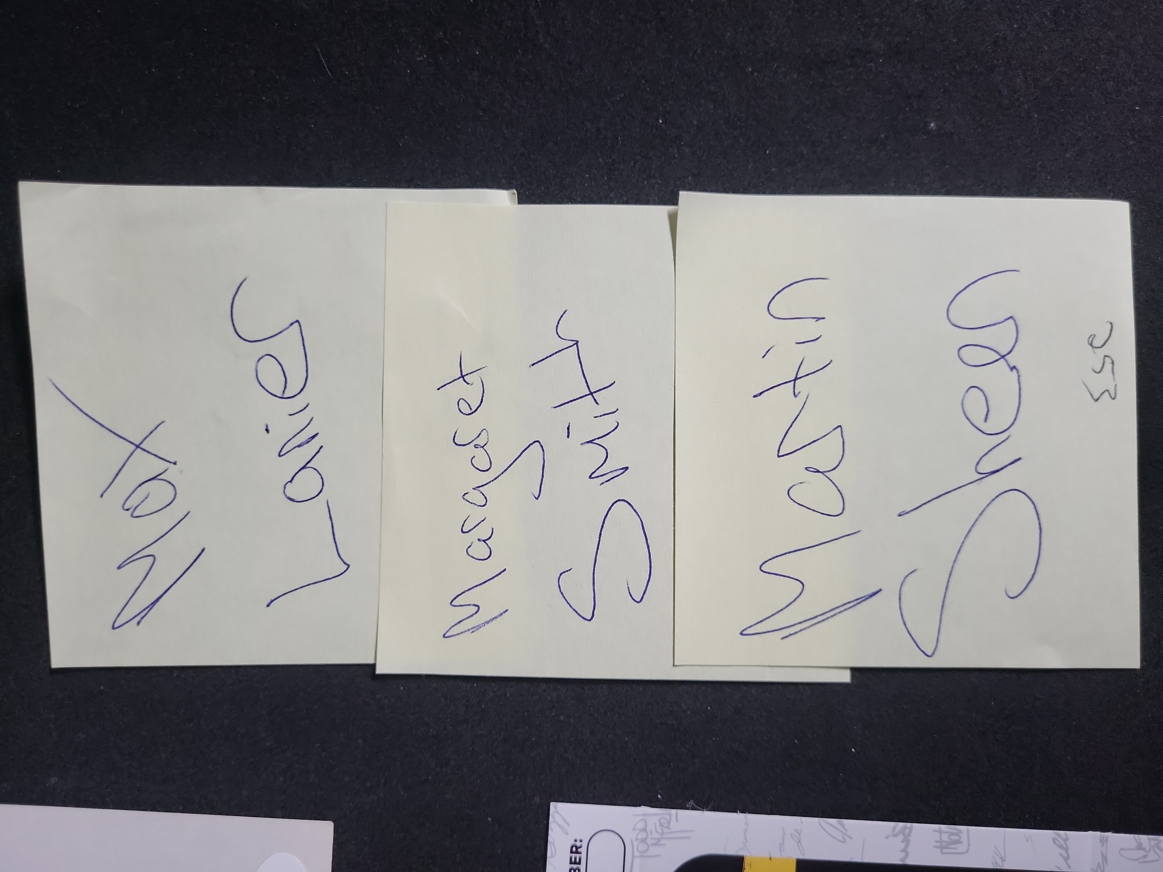 I03395 | Three Autographed Items Including Margaret Court, Max Lanier, and Martin Sheen with JSA Certification