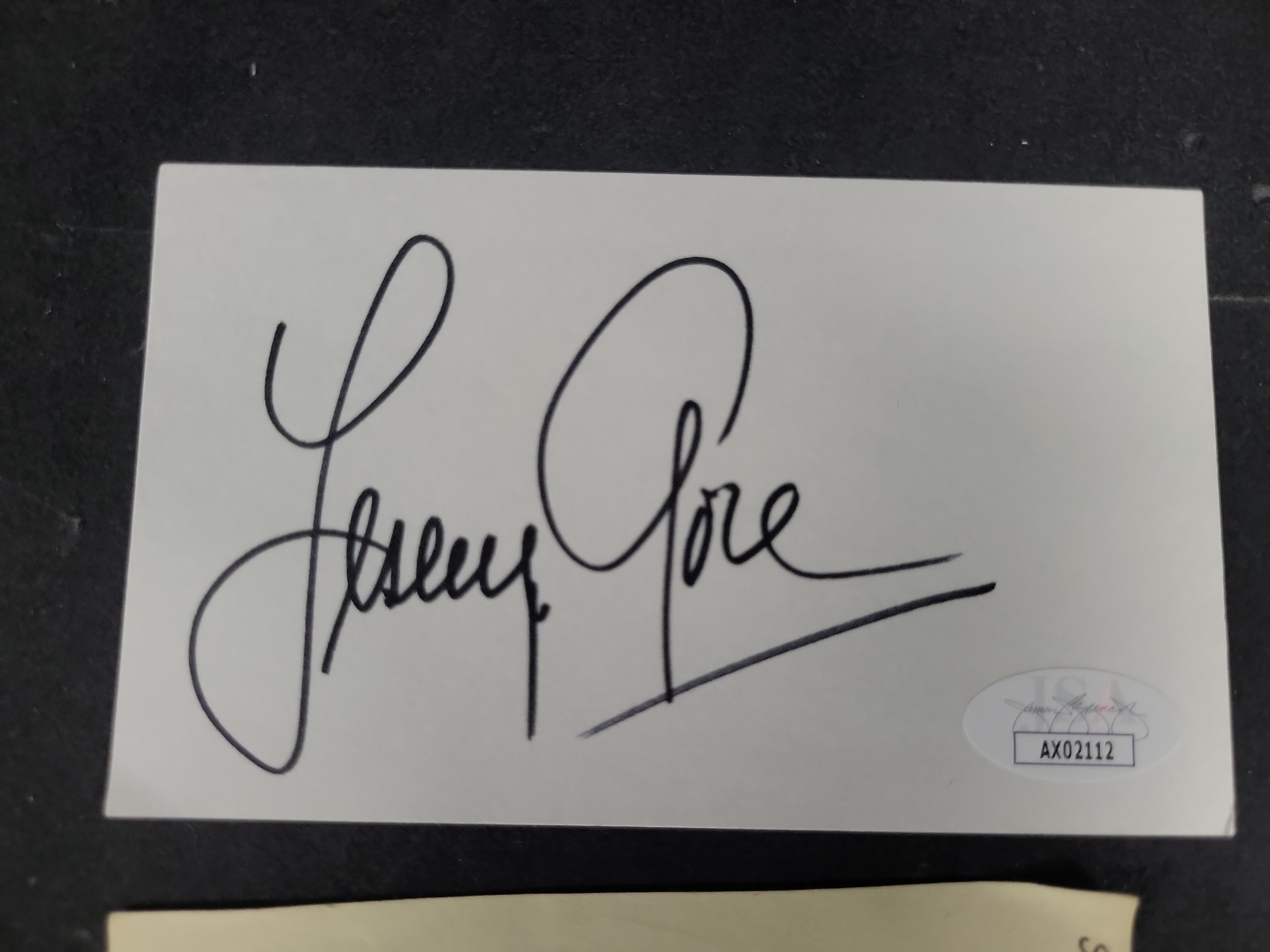 I03394 | Three Authenticated Autographs by Don McLean, Lesley Gore, and Sally Eilers