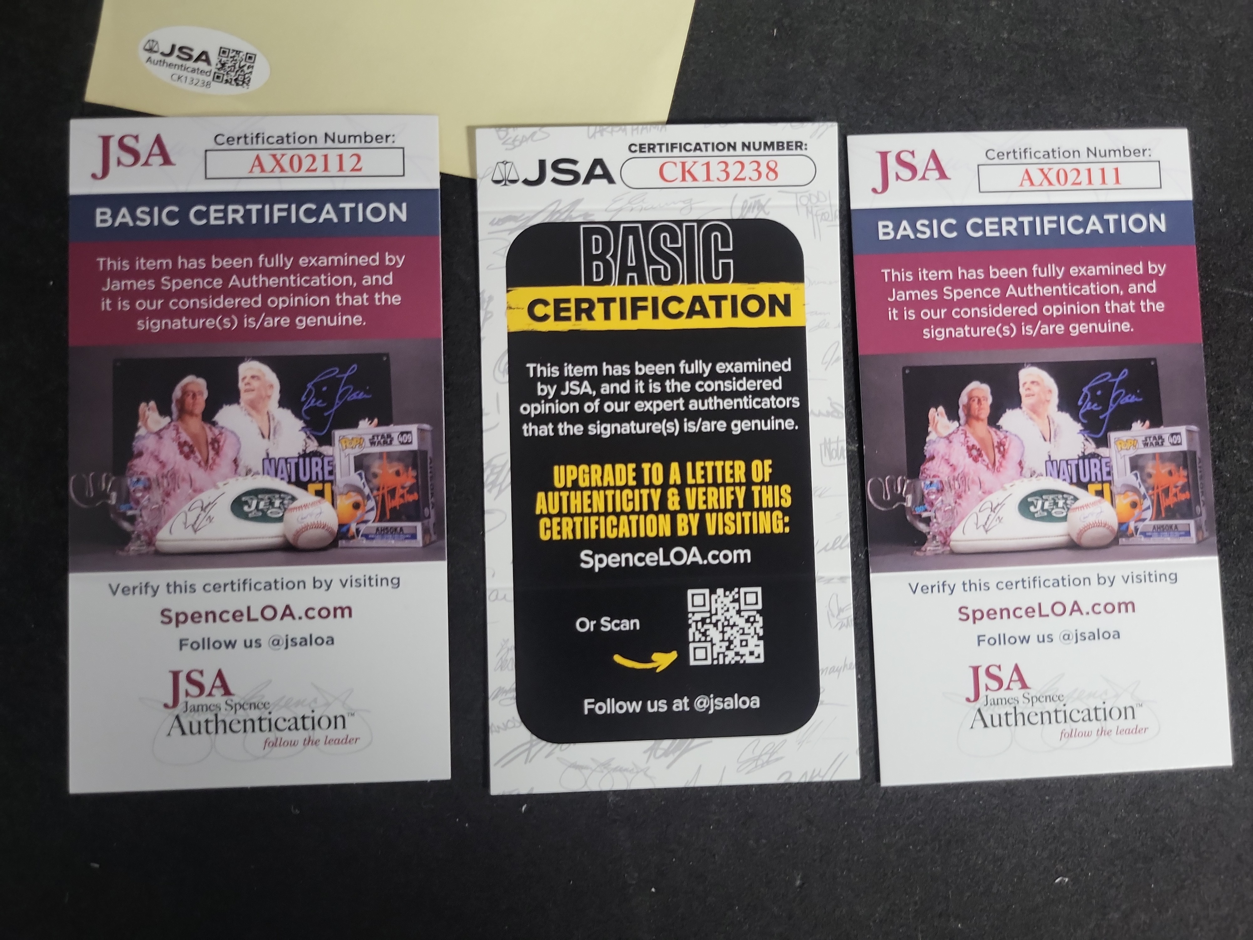 I03394 | Three Authenticated Autographs by Don McLean, Lesley Gore, and Sally Eilers