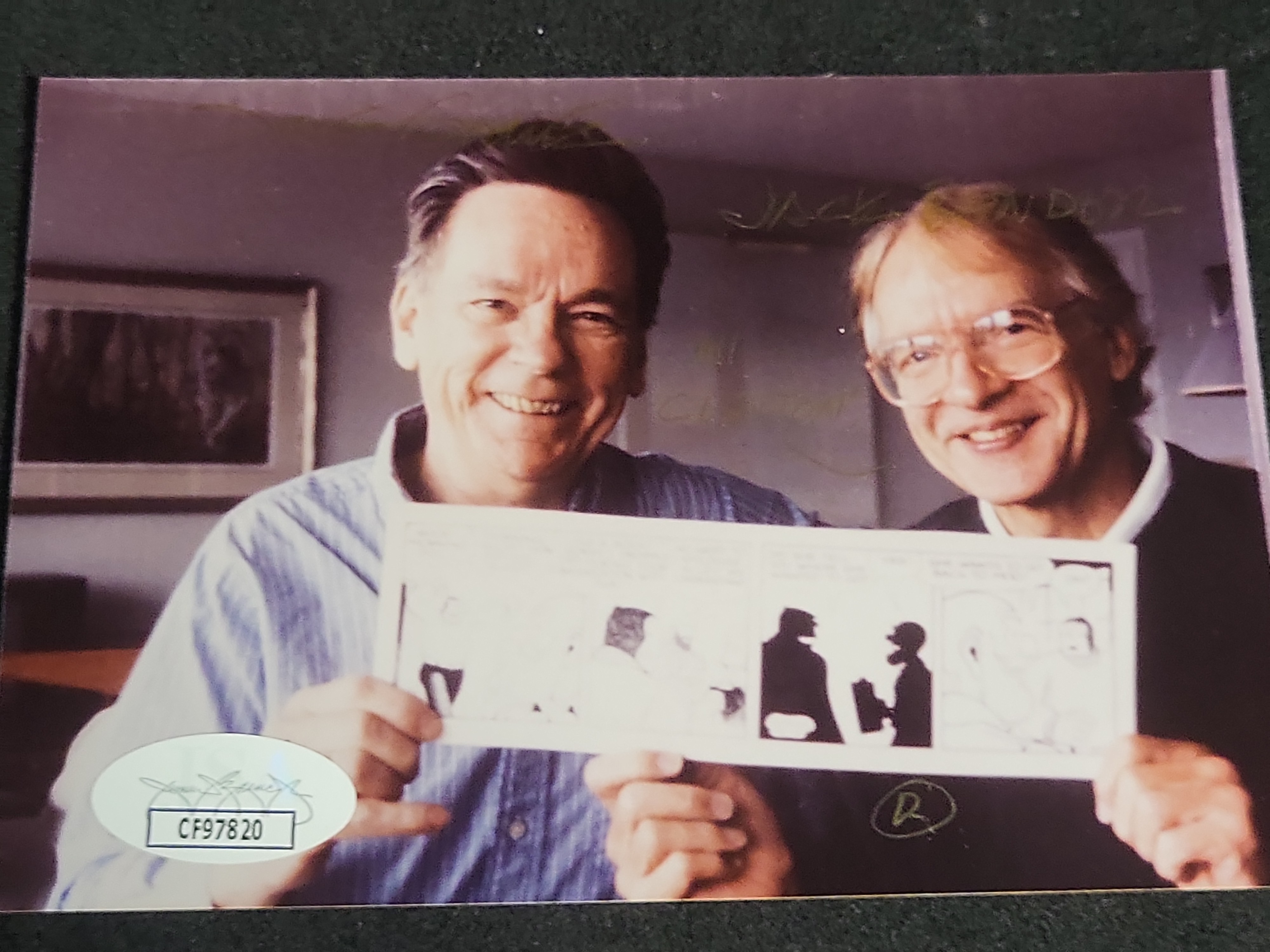 I03435 | Autographed Photograph of Alley Oop Cartoonists Dave Graue and Jack Bender
