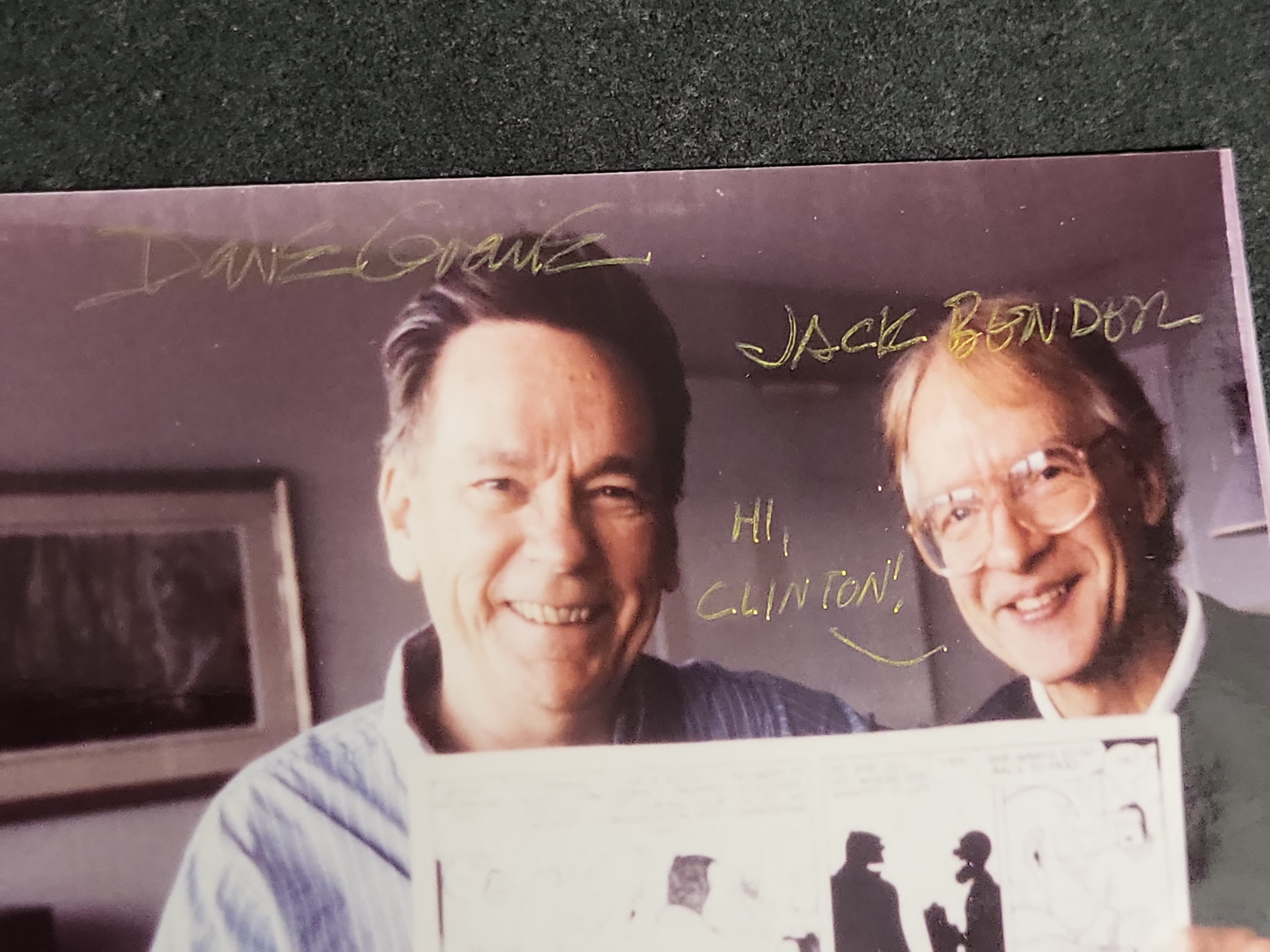 I03435 | Autographed Photograph of Alley Oop Cartoonists Dave Graue and Jack Bender