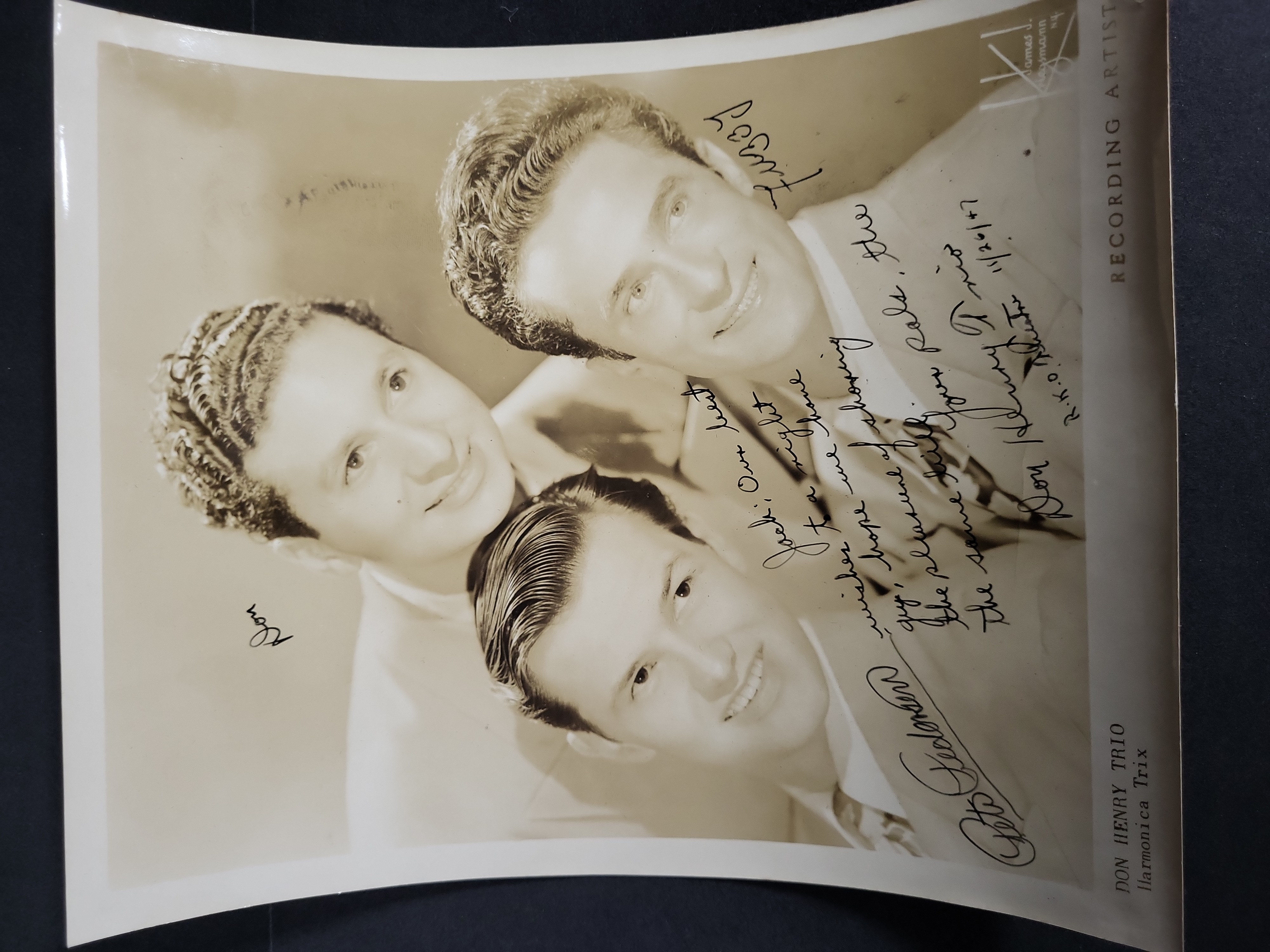 I03437 | An Assortment of Eight Vintage Entertainment Publicity Photographs Including Seven Autographed Examples