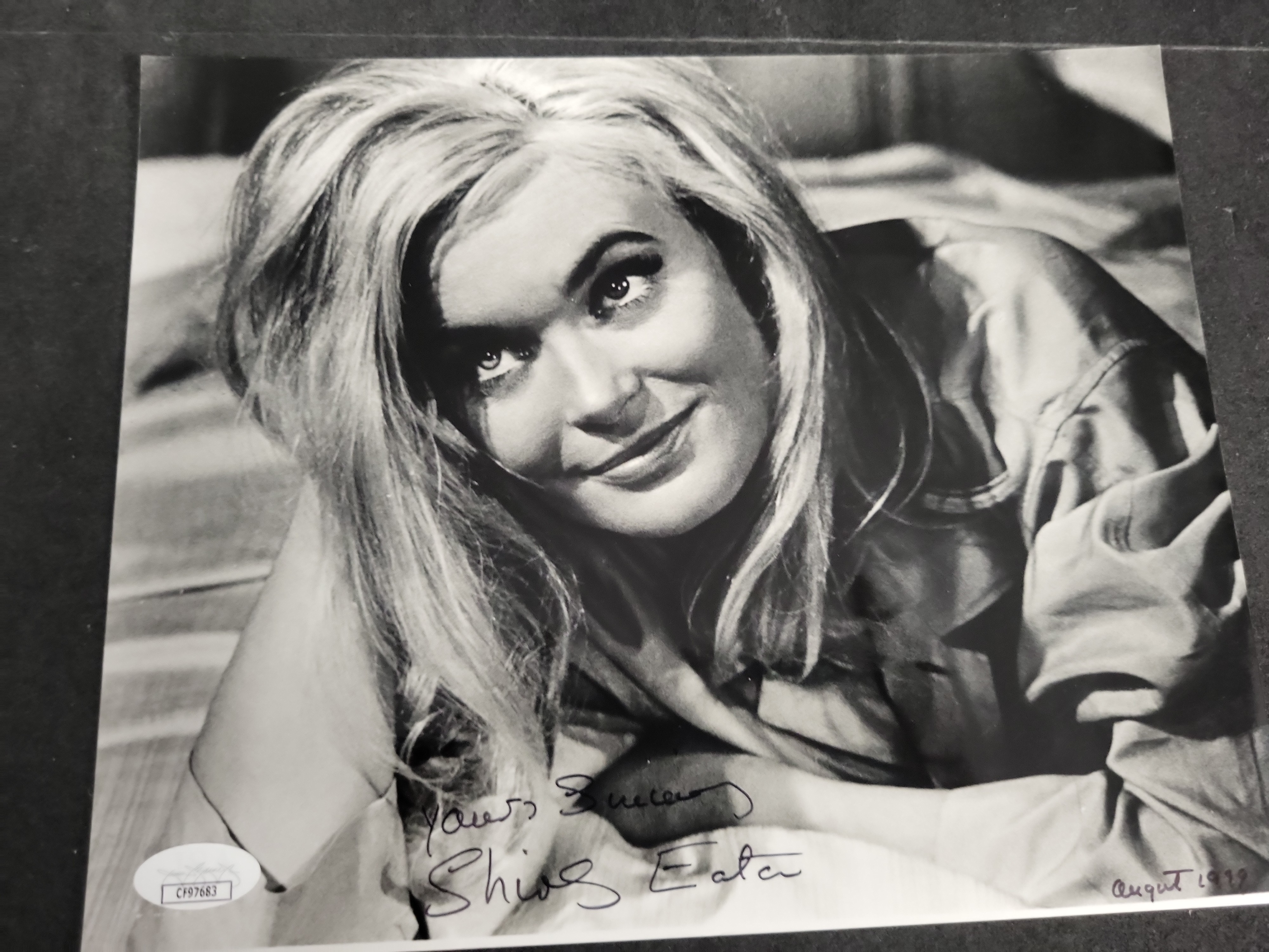 I03429 | Shirley Eaton Autographed Goldfinger Photo JSA Authenticated