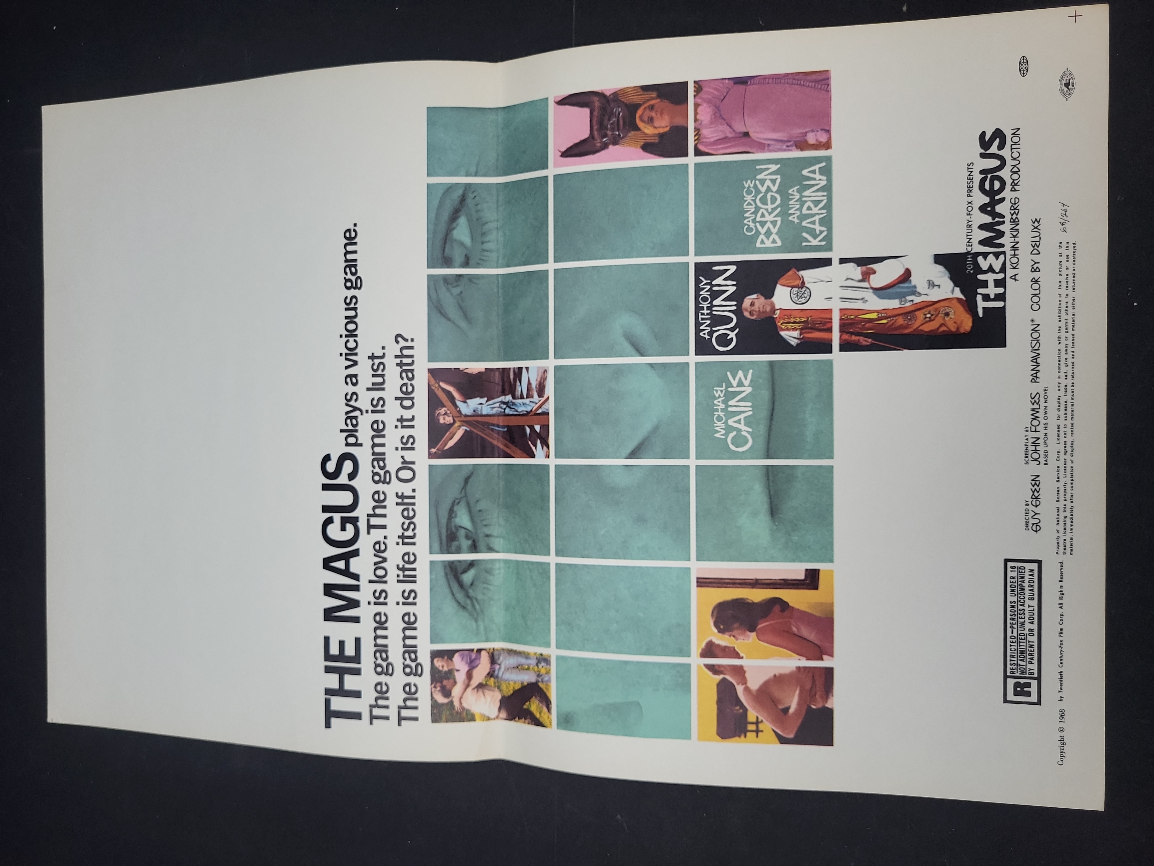 I03346 | 1968 The Magus Original One-Sheet Movie Poster Michael Caine Anthony Quinn