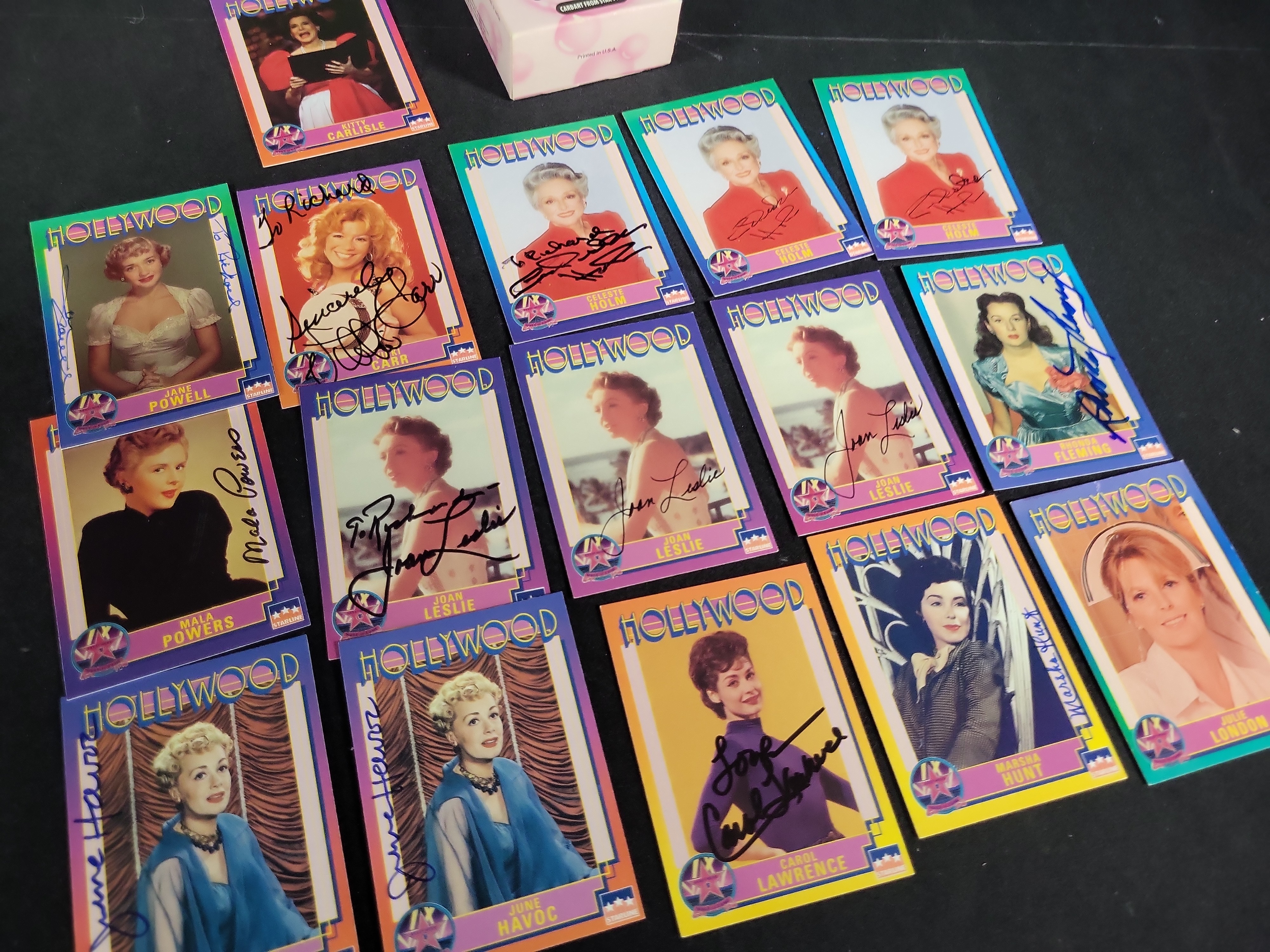 I03451 | A Collection of Starline Hollywood Walk of Fame Autographed Trading Cards and an All My Children Boxed Card Set