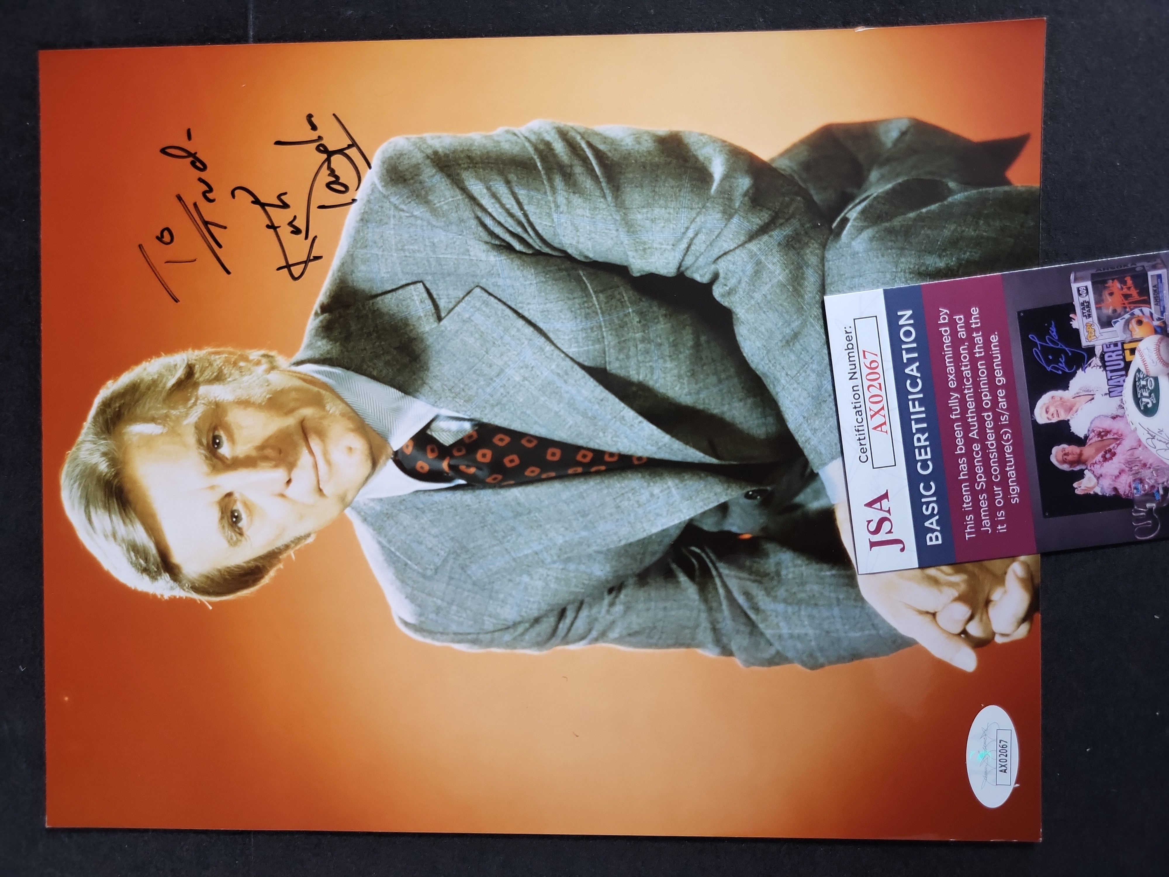 I03425 | Frank Langella Autographed Color Publicity Photograph with JSA Authentication