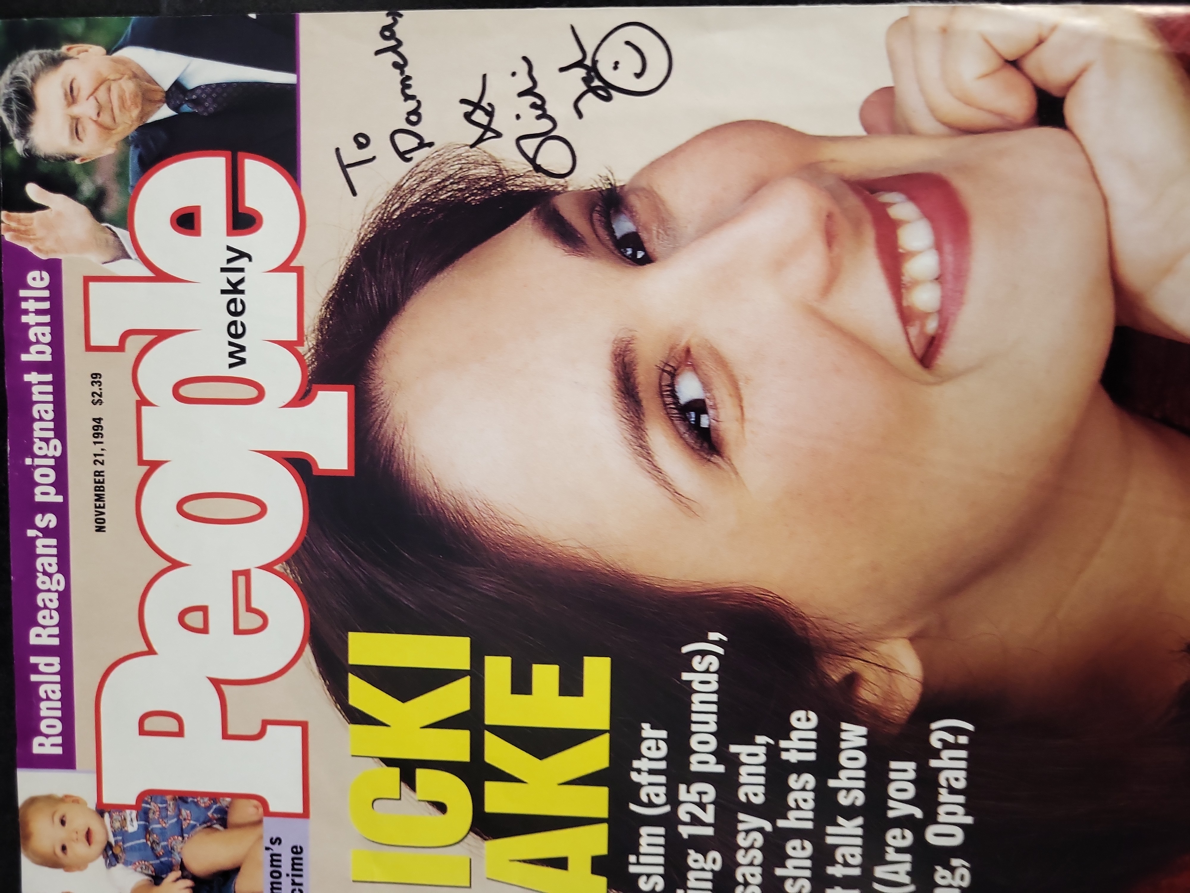 I03427 | Ricki Lake Autographed People Weekly Magazine November 21 1994 JSA Authentic