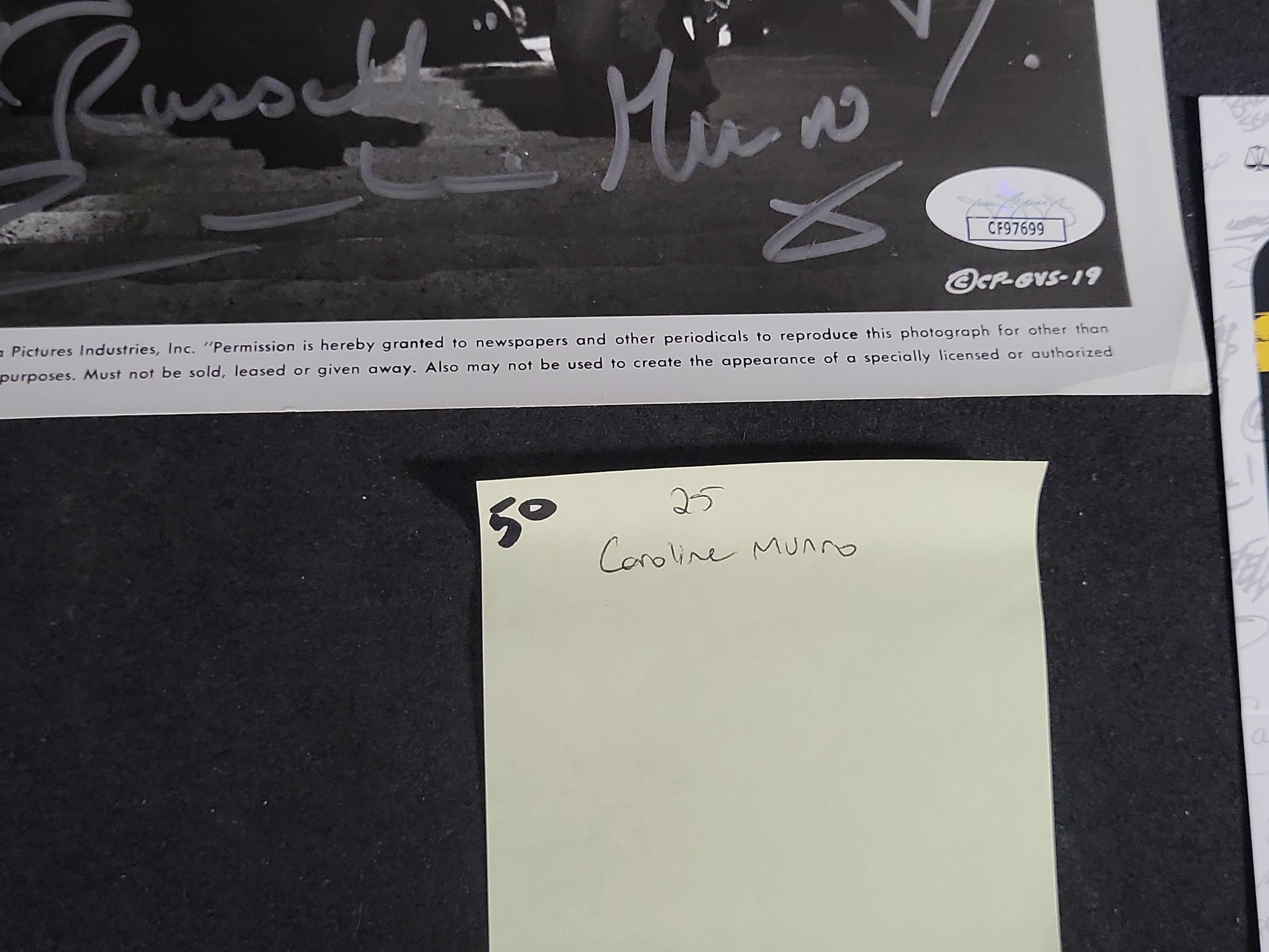 I03433 | Caroline Munro Signed The Golden Voyage of Sinbad Promotional Photograph with JSA COA