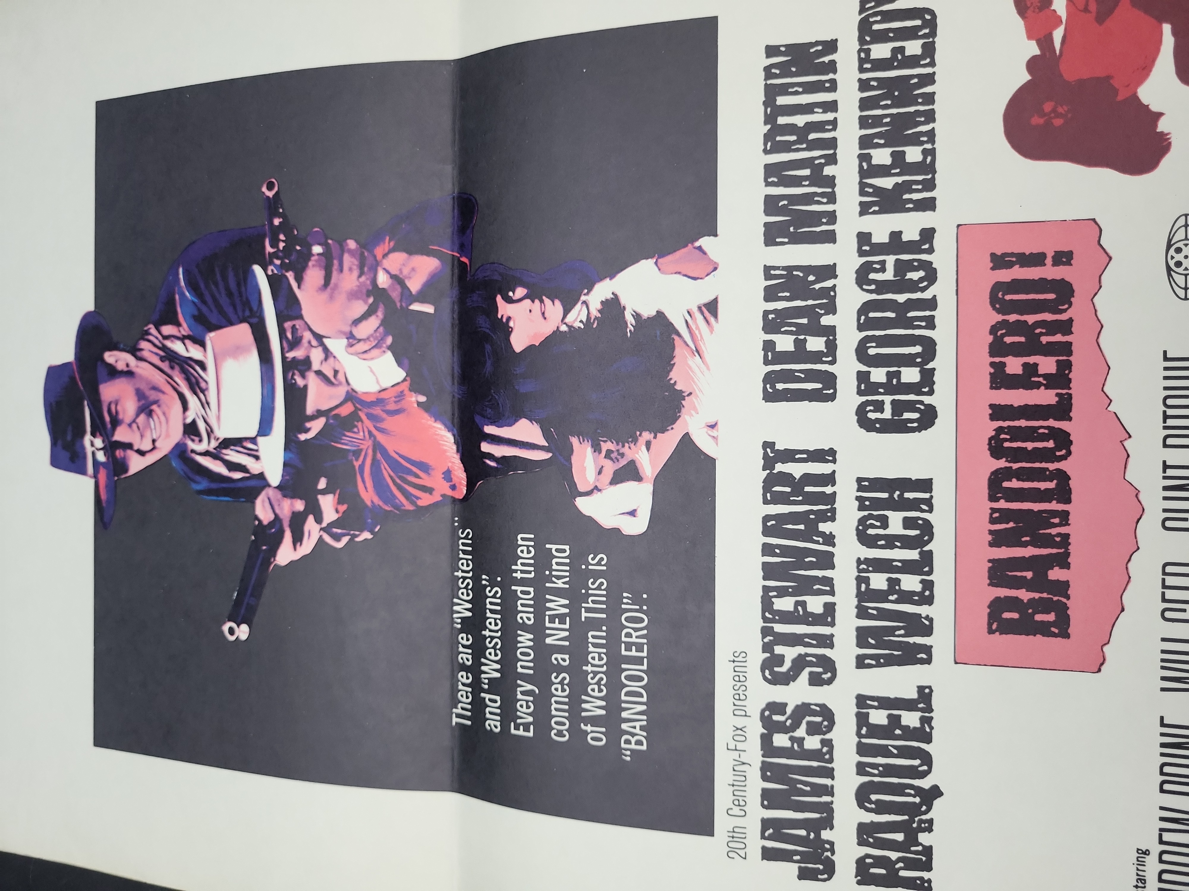 I03344 | 1968 Bandolero! Original Theatrical Movie Pressbook Insert Poster