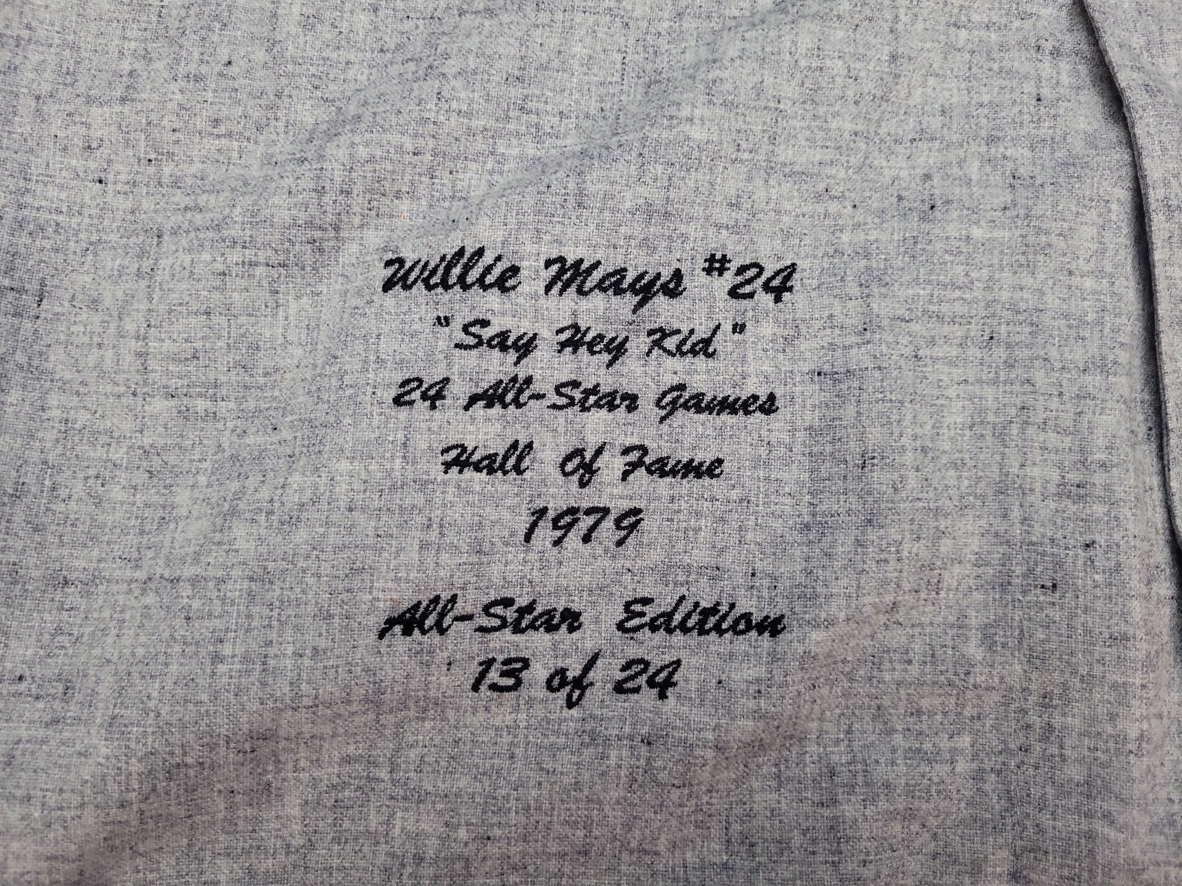 I03311 | Willie Mays Signed 1951 New York Giants Mitchell and Ness Commemorative Jersey Limited Edition 13 of 24
