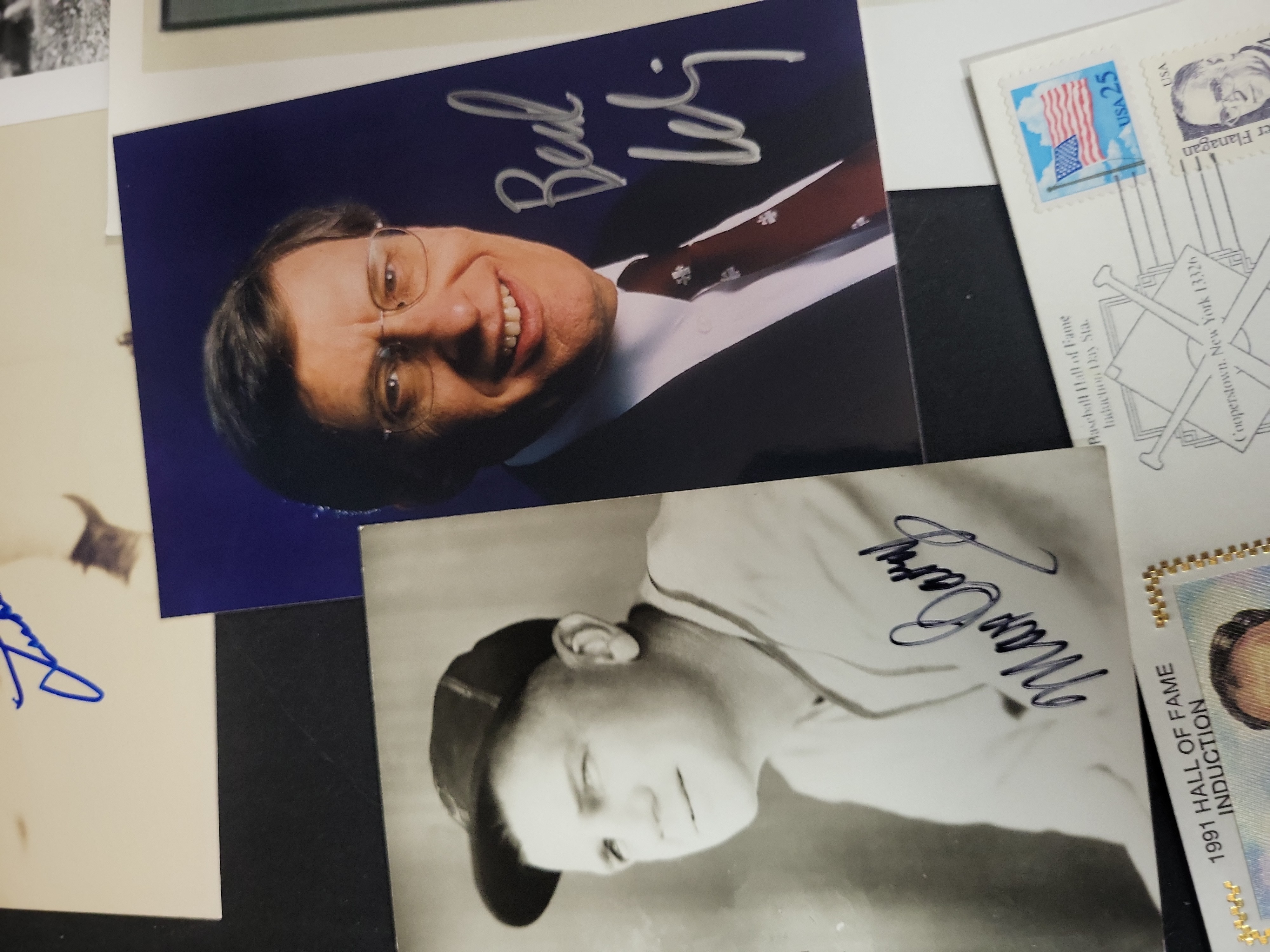 I03025 | An Assortment of Baseball Autographed Photographs and Memorabilia Including Hall of Fame Players, Executives, and Broadcasters