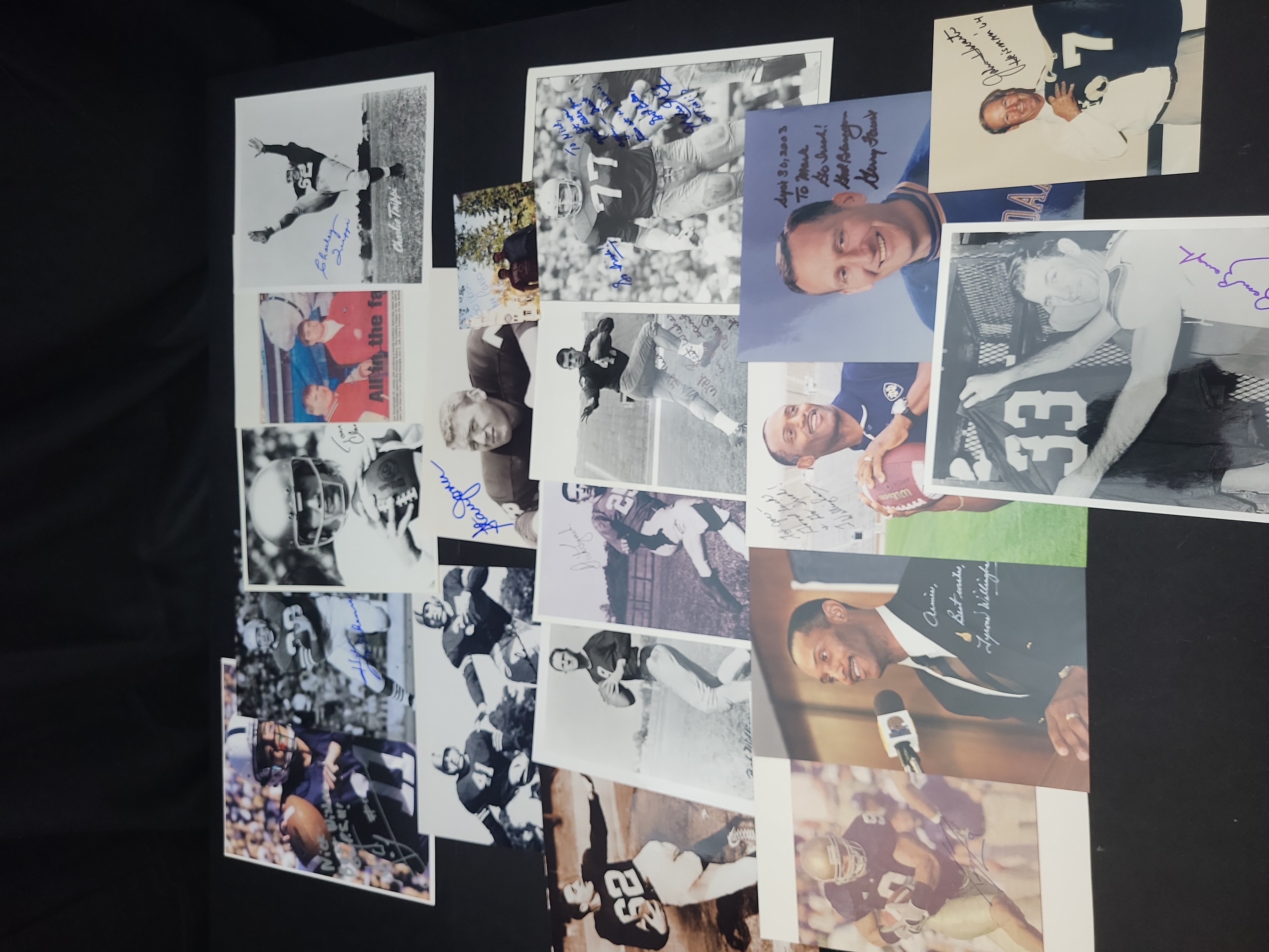 I03006 | A Collection of Autographed Football Legend Photographs and Ephemera Featuring Notre Dame Heisman Winners and Hall of Famers