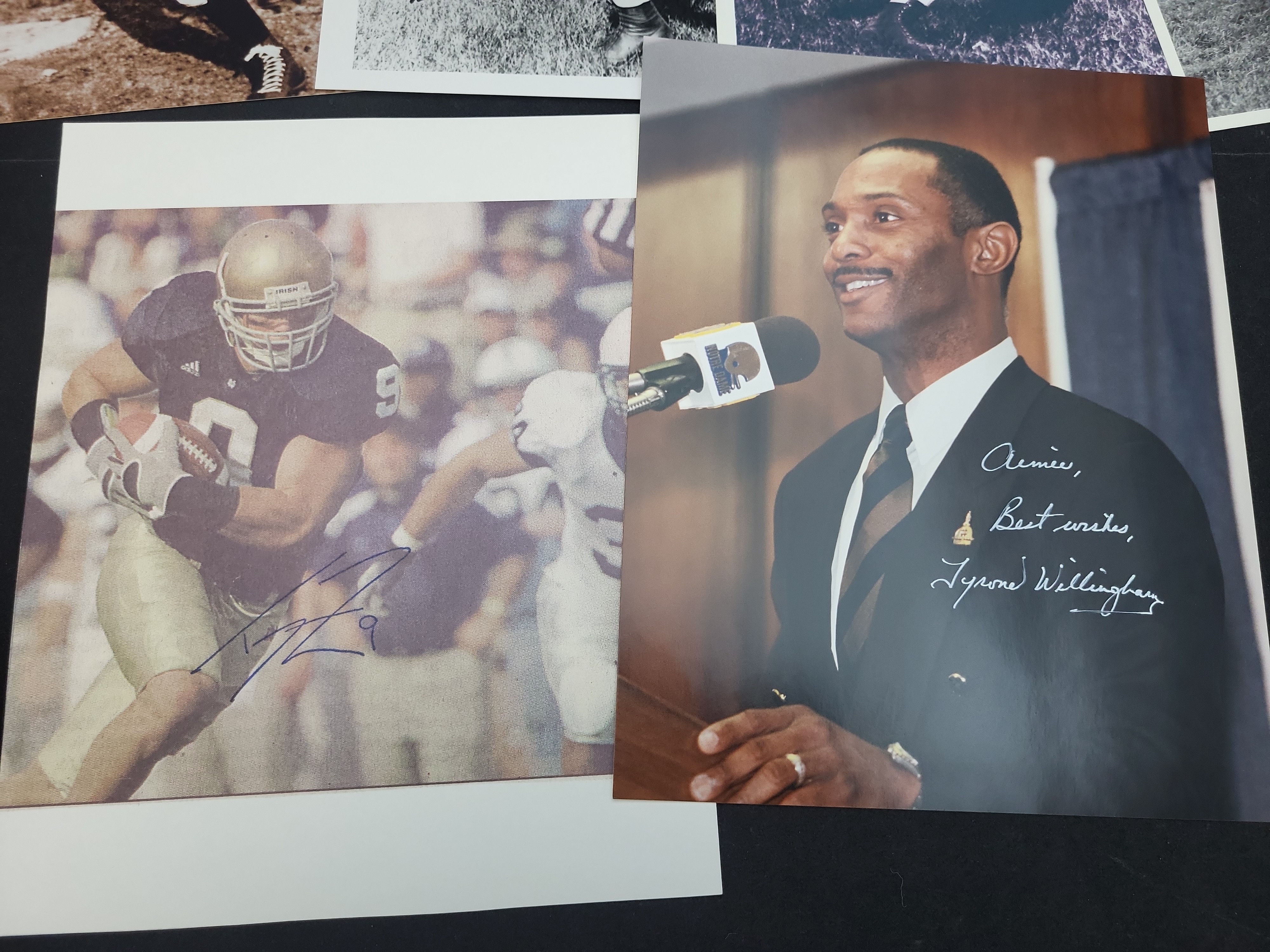 I03006 | A Collection of Autographed Football Legend Photographs and Ephemera Featuring Notre Dame Heisman Winners and Hall of Famers