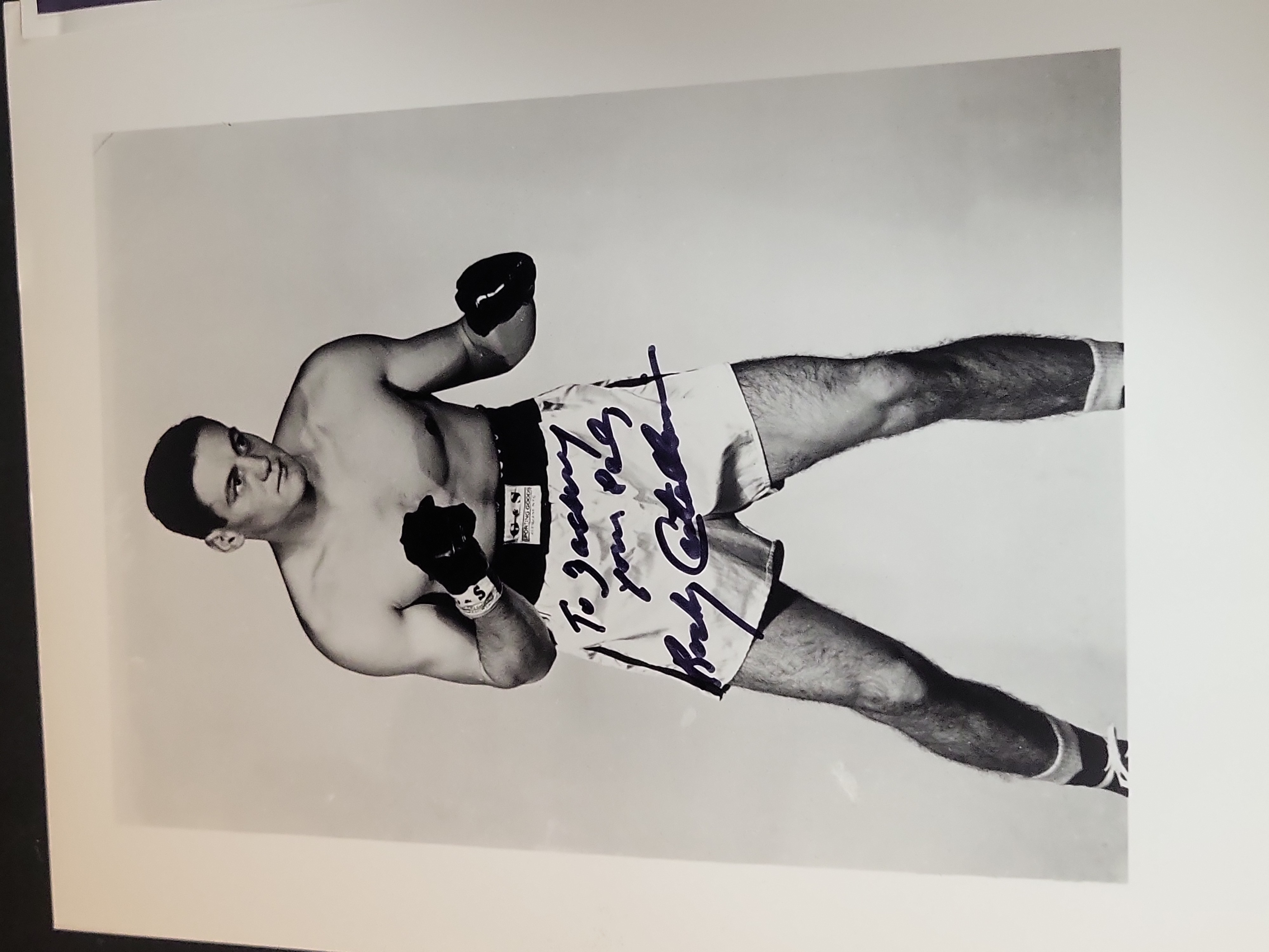 I03017 | A Collection of Eight Autographed Boxing and Professional Wrestling Photographs with Certificates of Authenticity