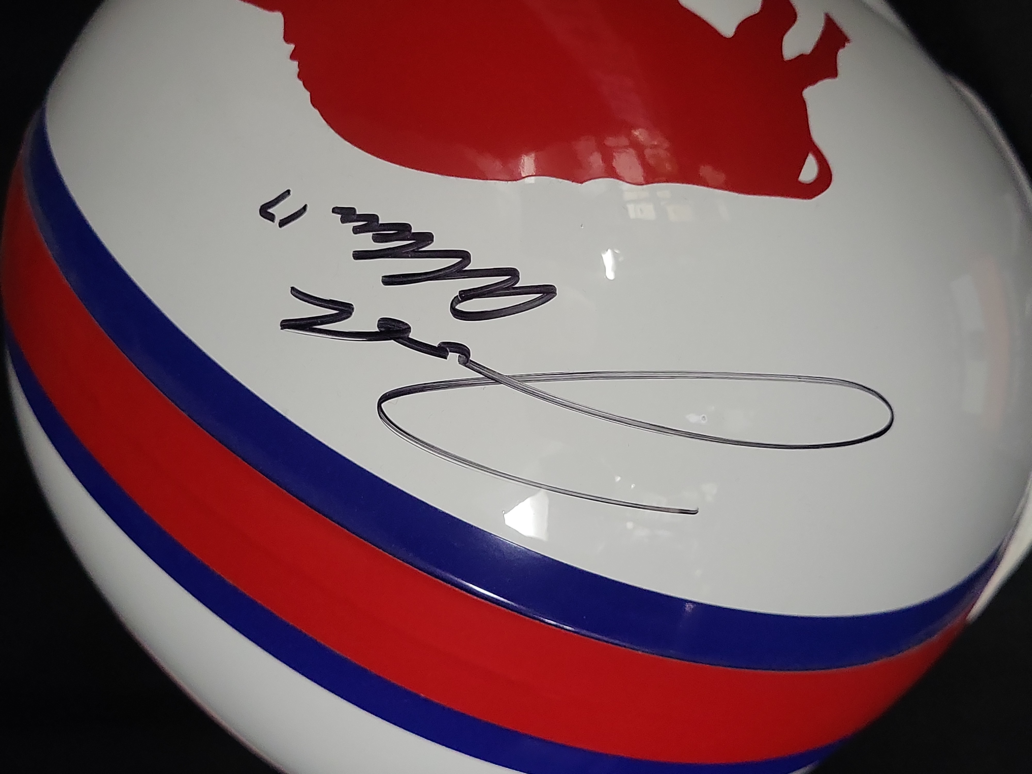 I03554 | Josh Allen Autographed Buffalo Bills Full-Size Replica 1965-1973 Throwback Football Helmet