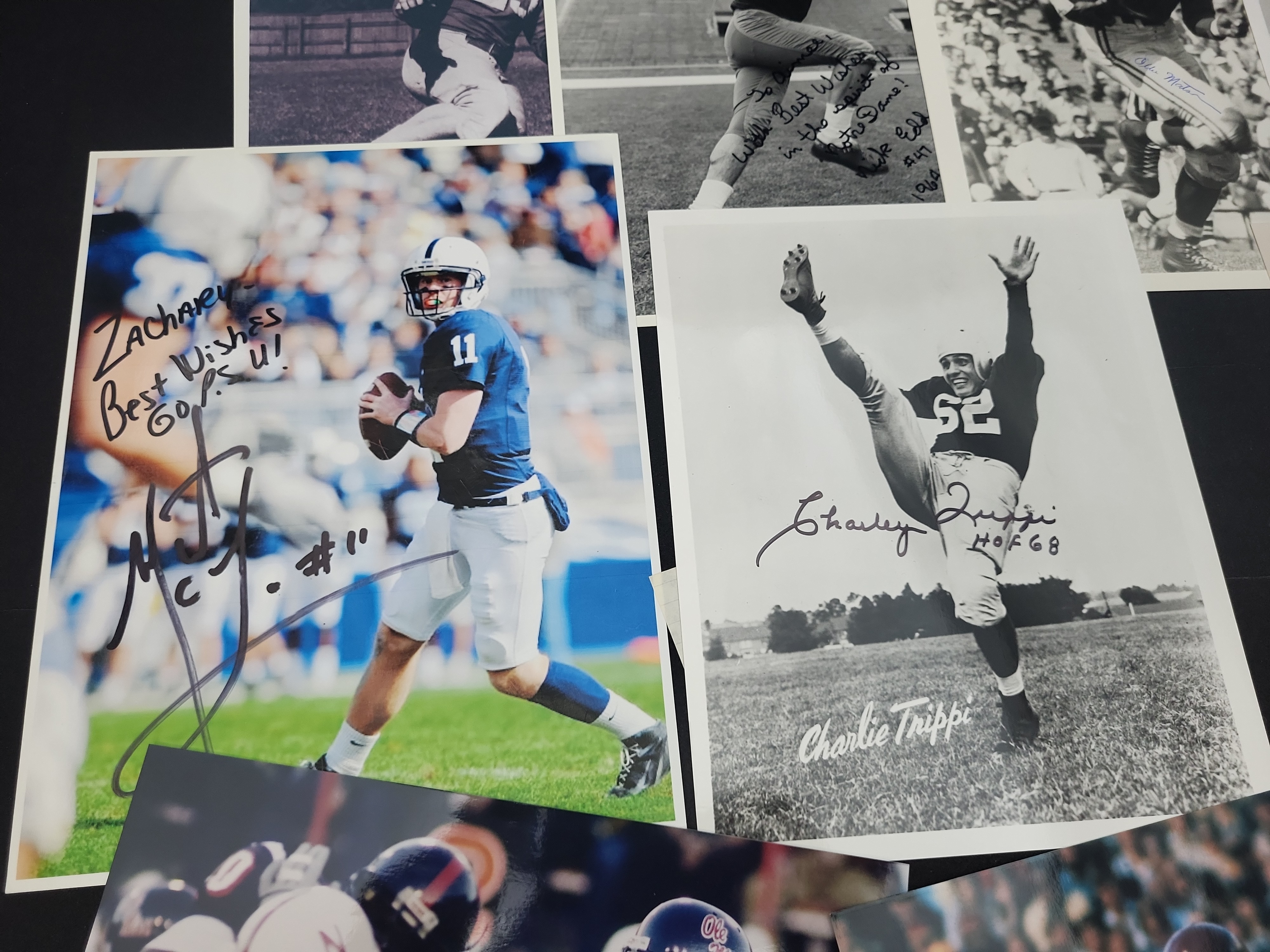 I03005 | A Collection of Approximately 15 Autographed Football Photographs and Memorabilia Featuring Heisman Trophy Winners and Hall of Fame