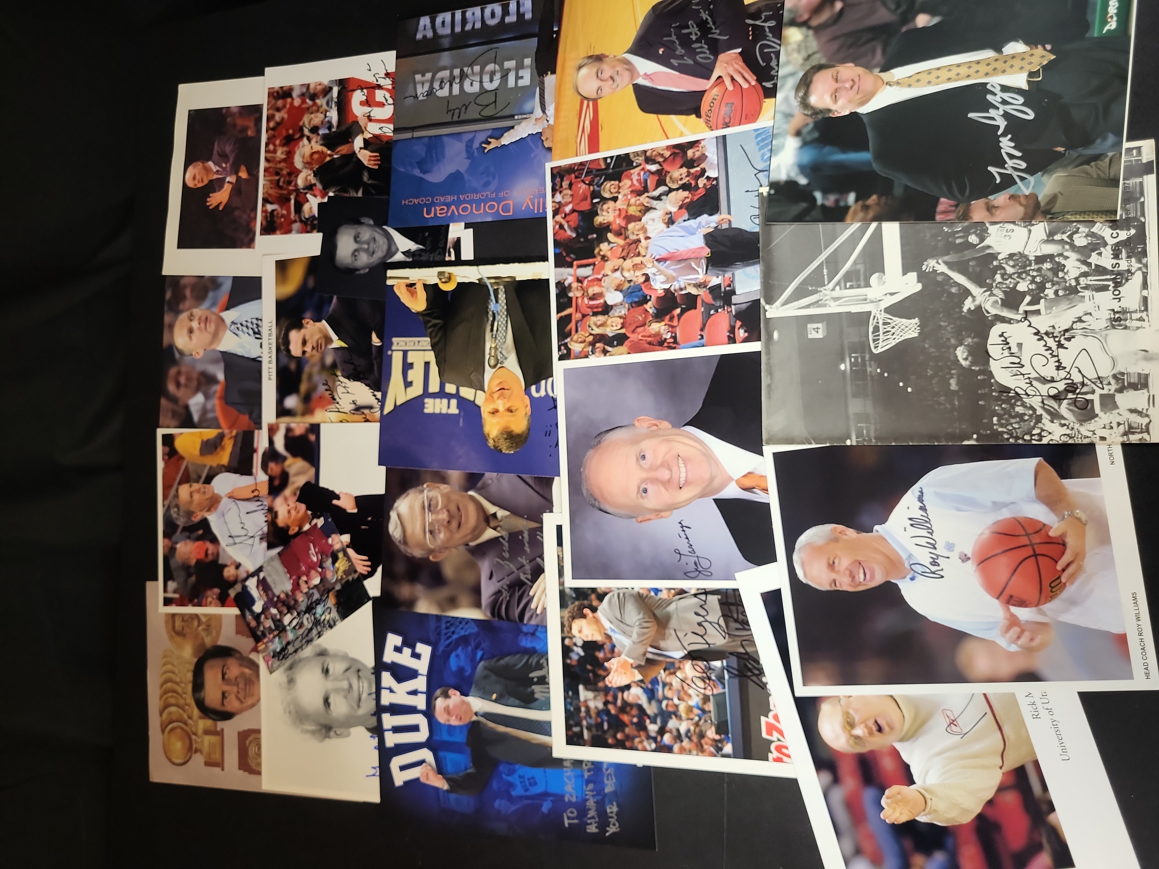 I03034 | A Collection of Autographed NCAA College Basketball Coaching Photographs and Ephemera