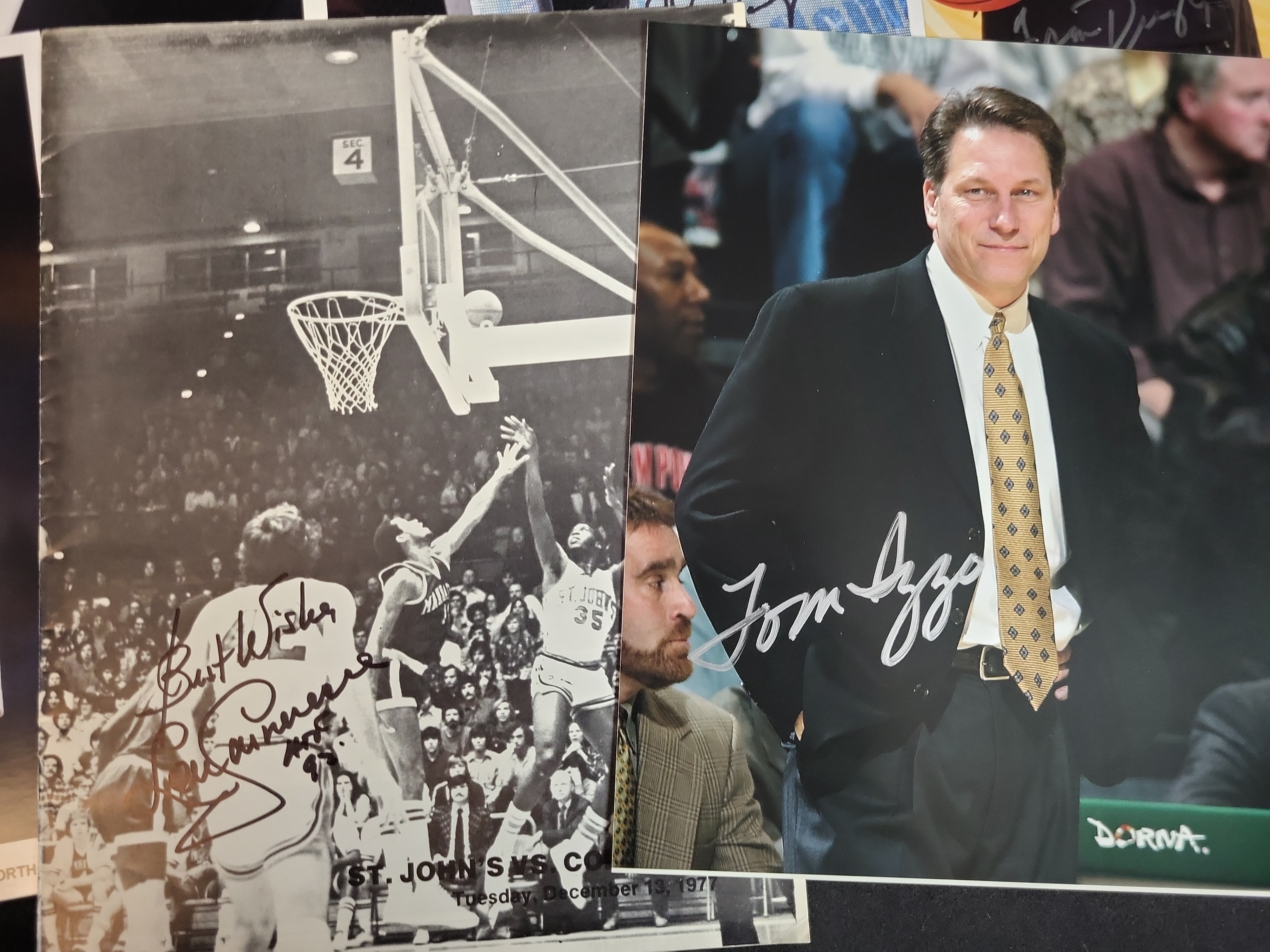 I03034 | A Collection of Autographed NCAA College Basketball Coaching Photographs and Ephemera