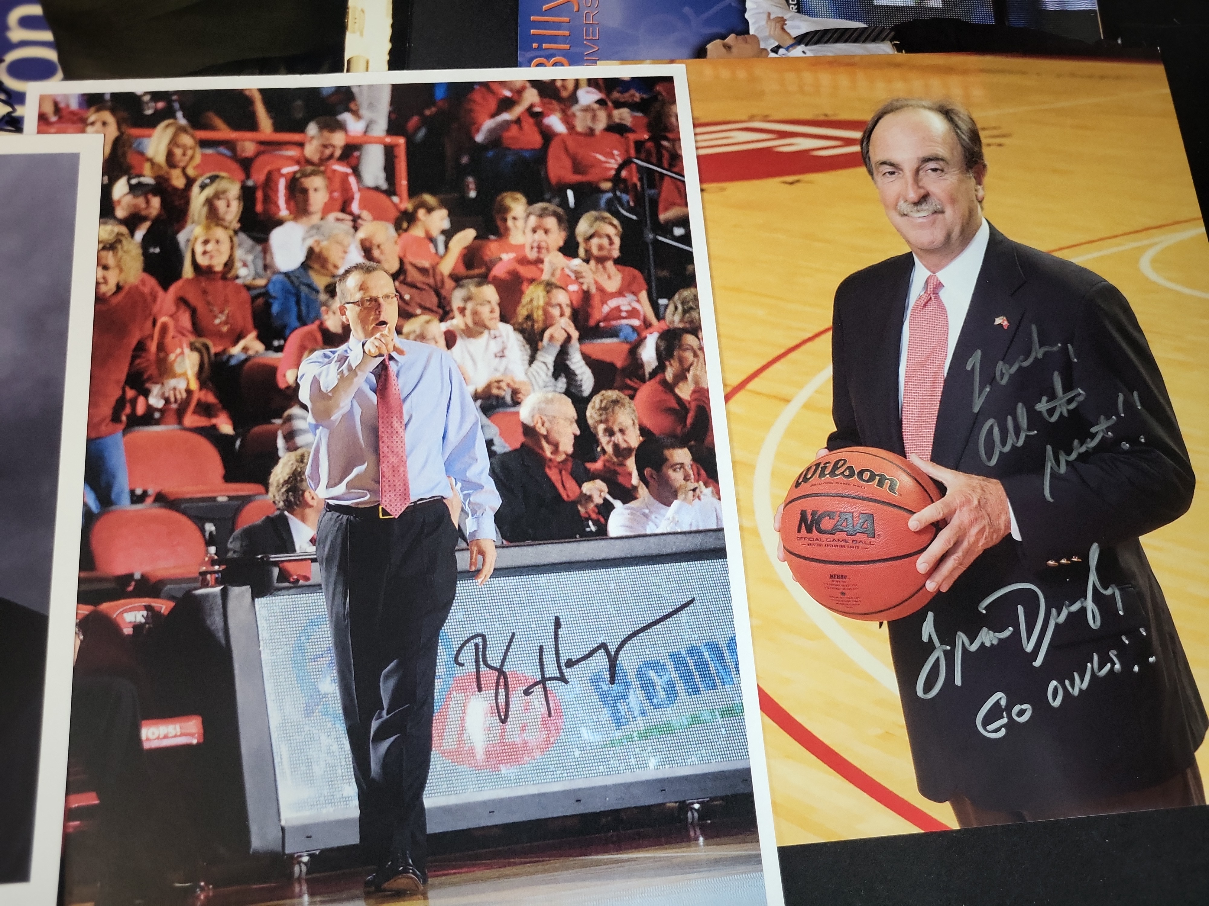I03034 | A Collection of Autographed NCAA College Basketball Coaching Photographs and Ephemera