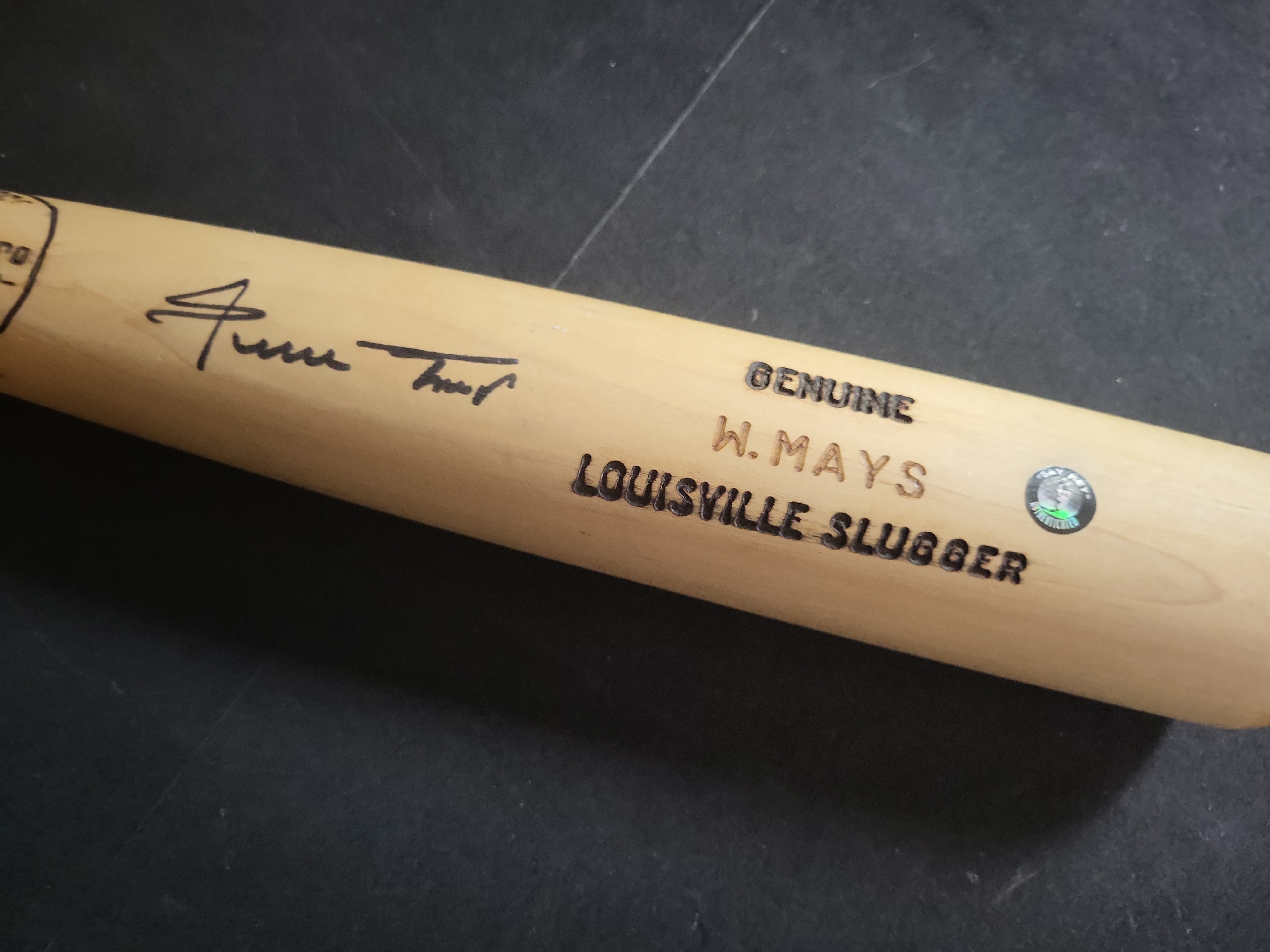 I02749 | Willie Mays Autographed Louisville Slugger Model 125 Baseball Bat with Say Hey Authenticated Hologram