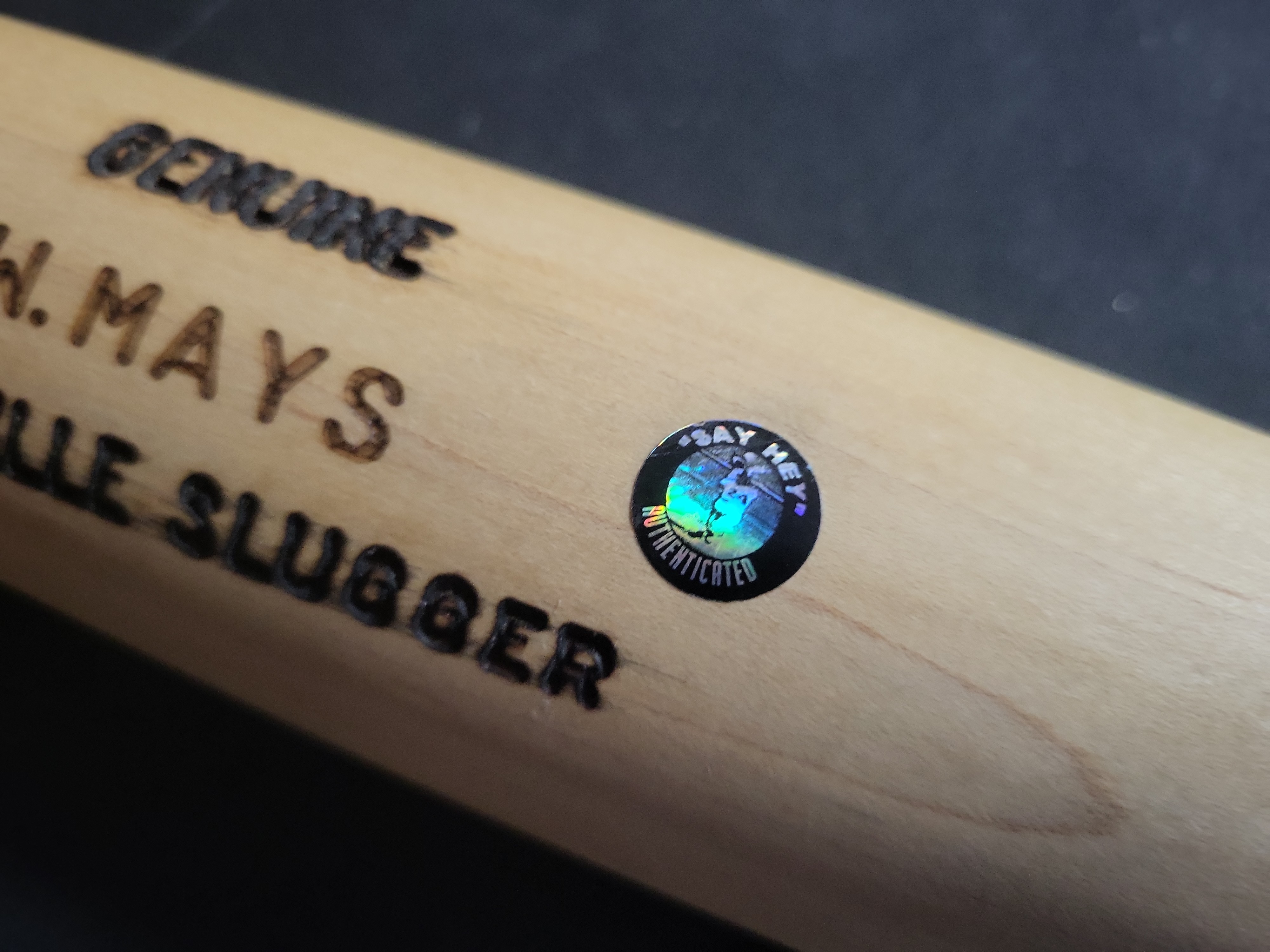 I02749 | Willie Mays Autographed Louisville Slugger Model 125 Baseball Bat with Say Hey Authenticated Hologram