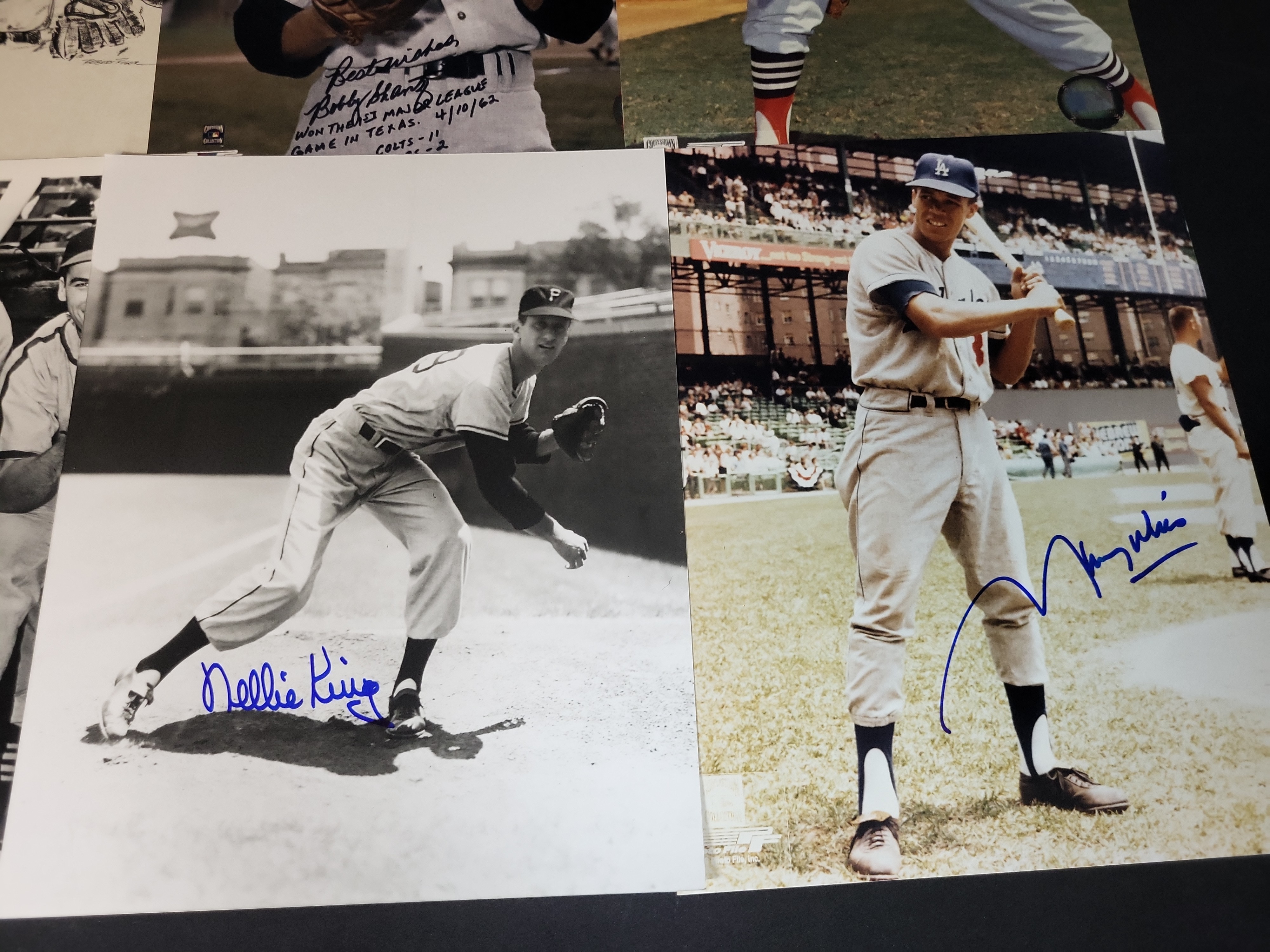 I03023 | A Collection of 13 Signed Baseball Photographs and Prints Including Don Larsen and Phil Rizzuto