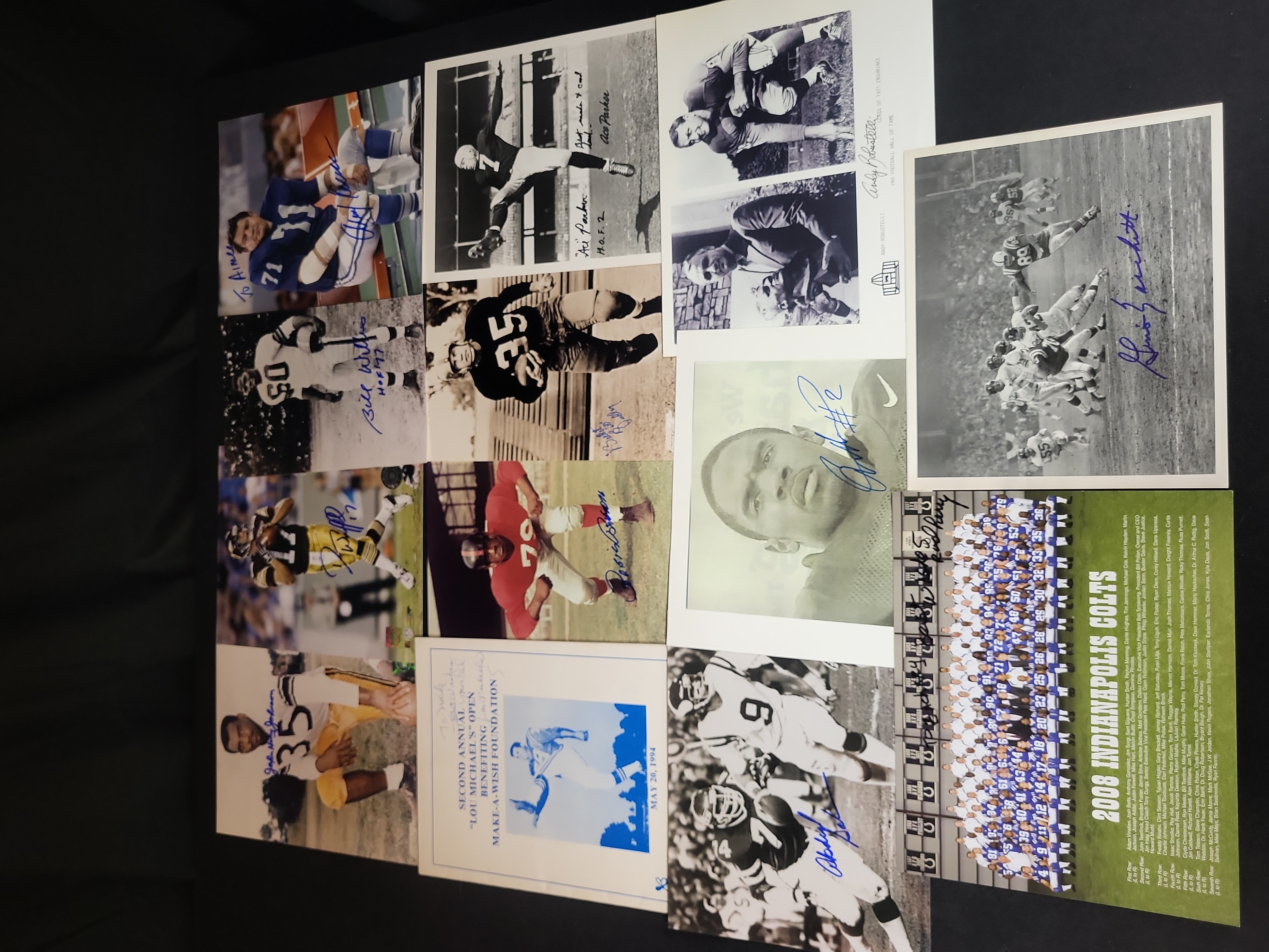 I03026 | An Assortment of Autographed Football Memorabilia and Ephemera Including Hall of Fame Members