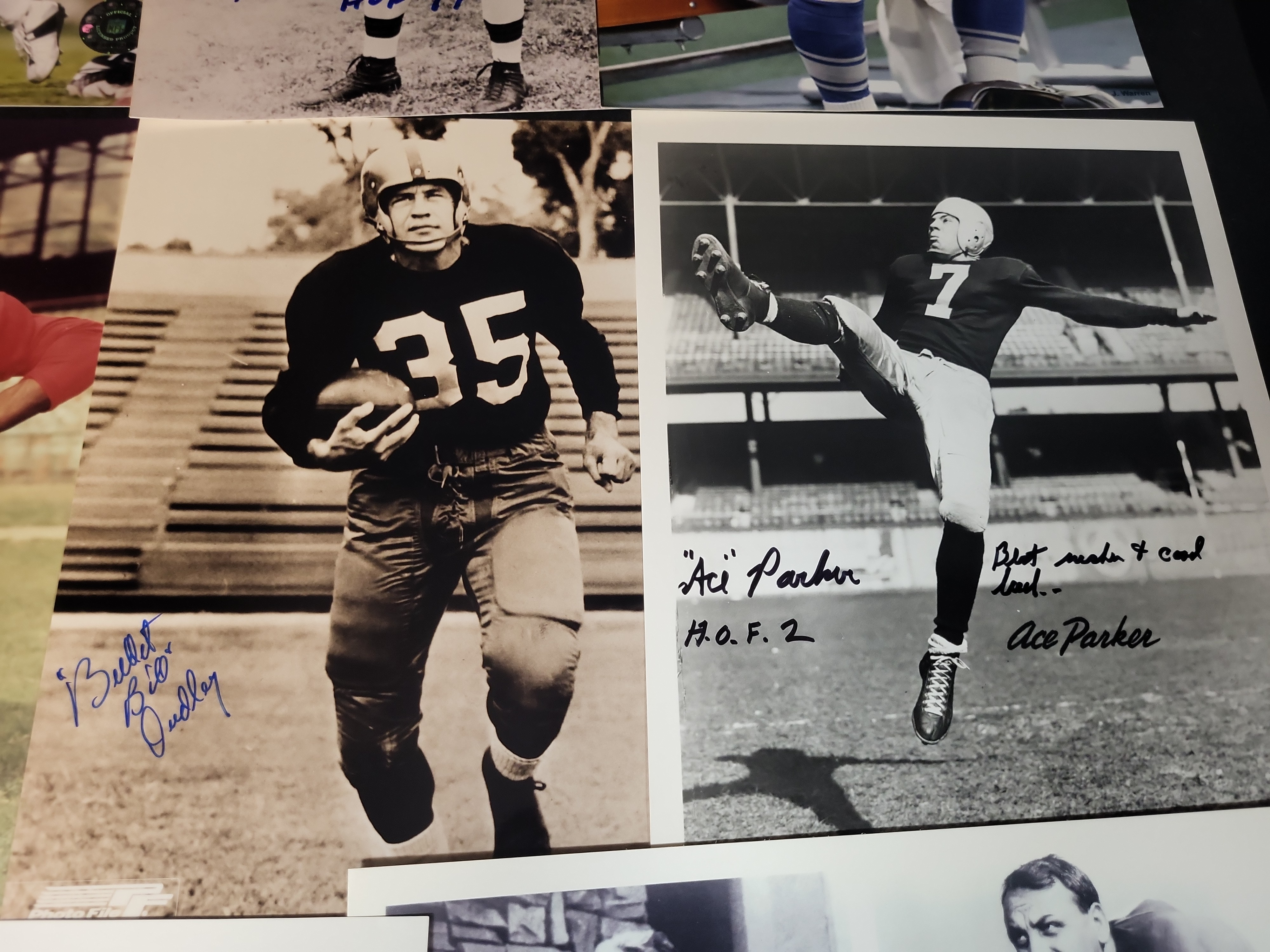 I03026 | An Assortment of Autographed Football Memorabilia and Ephemera Including Hall of Fame Members