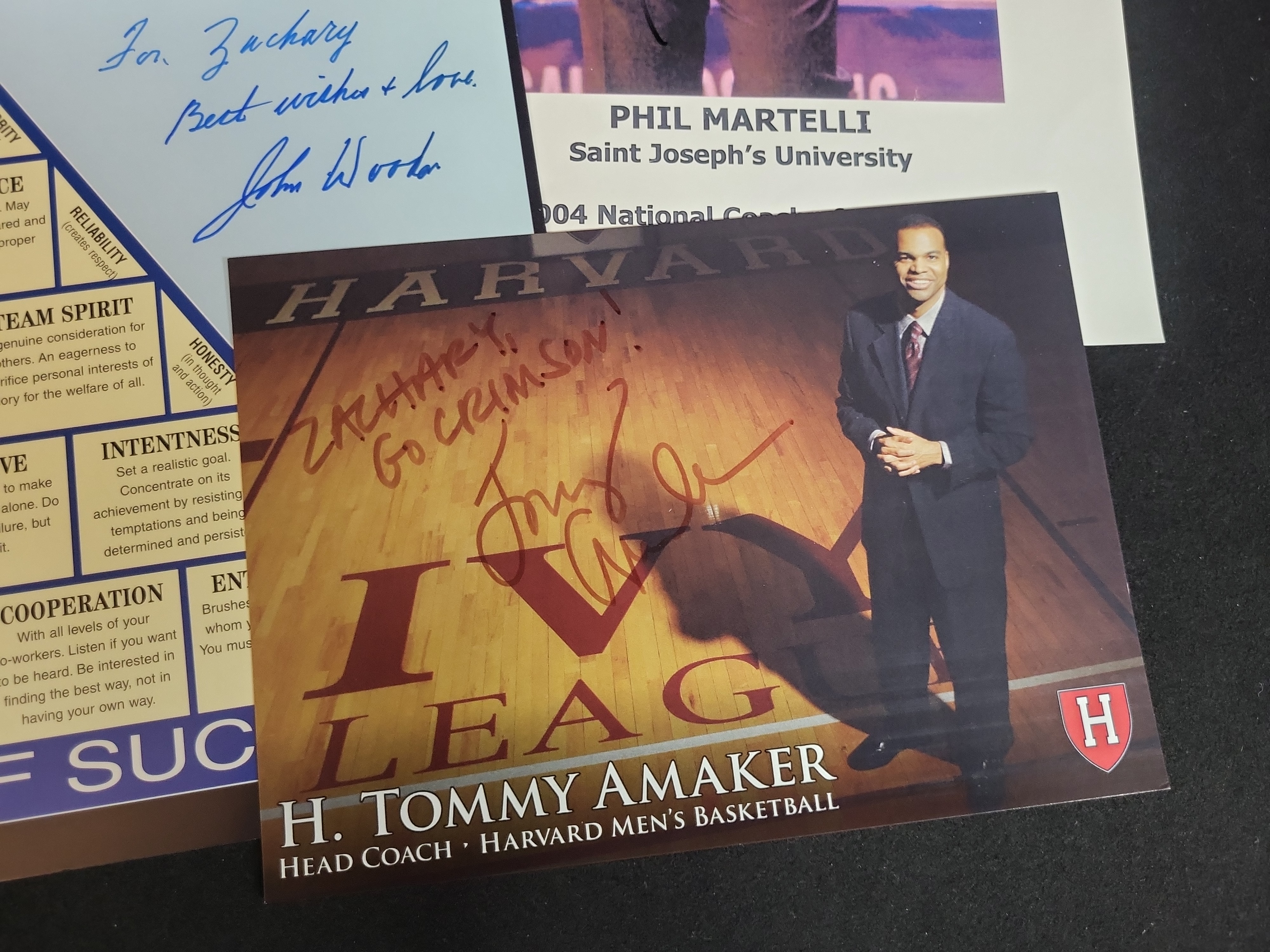 I03038 | A Collection of Autographed College Basketball Memorabilia Including John Wooden and Mike Krzyzewski