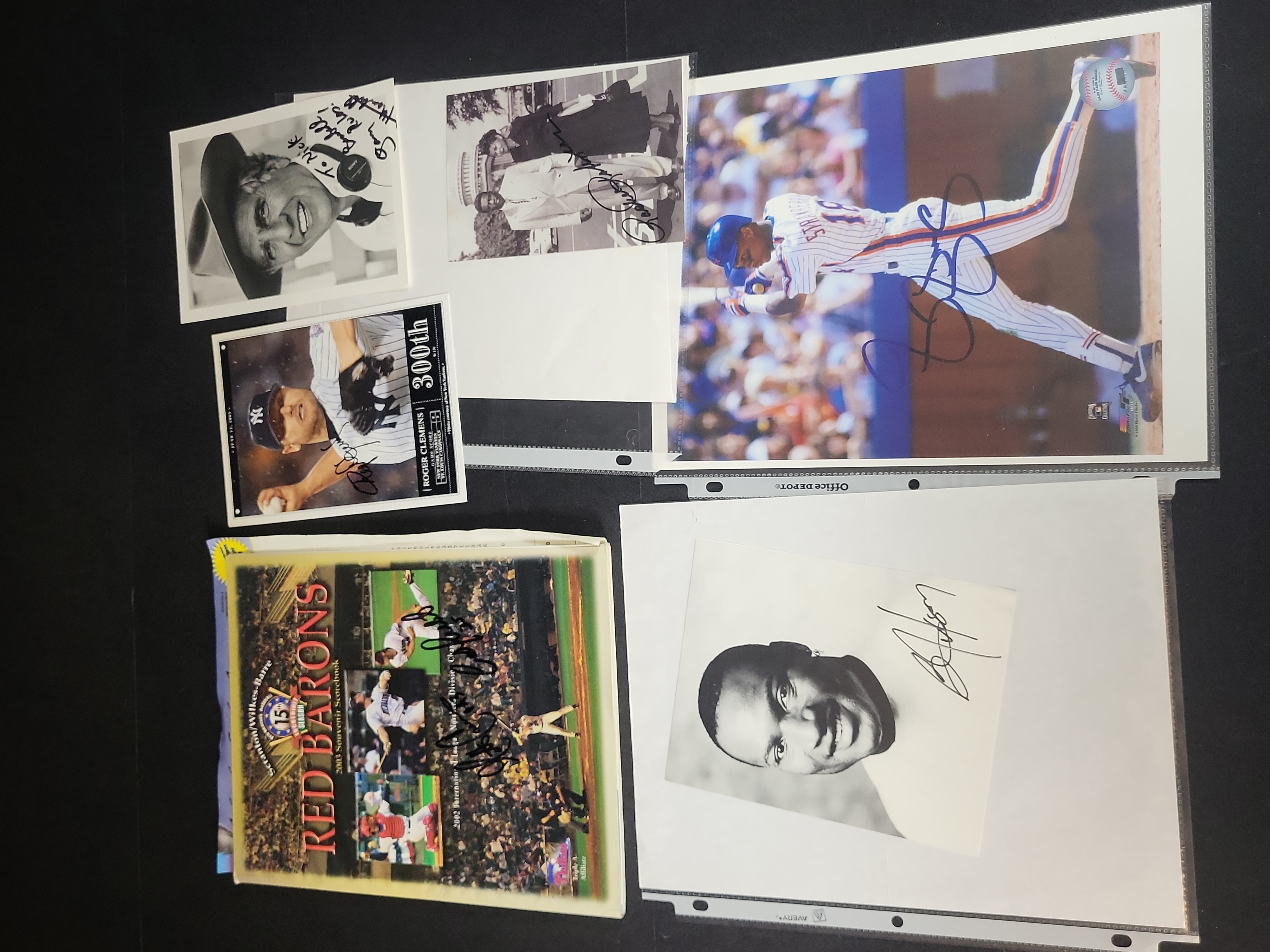 I03042 | A Collection of Signed Sports and Celebrity Memorabilia Including Roger Clemens and Bo Jackson